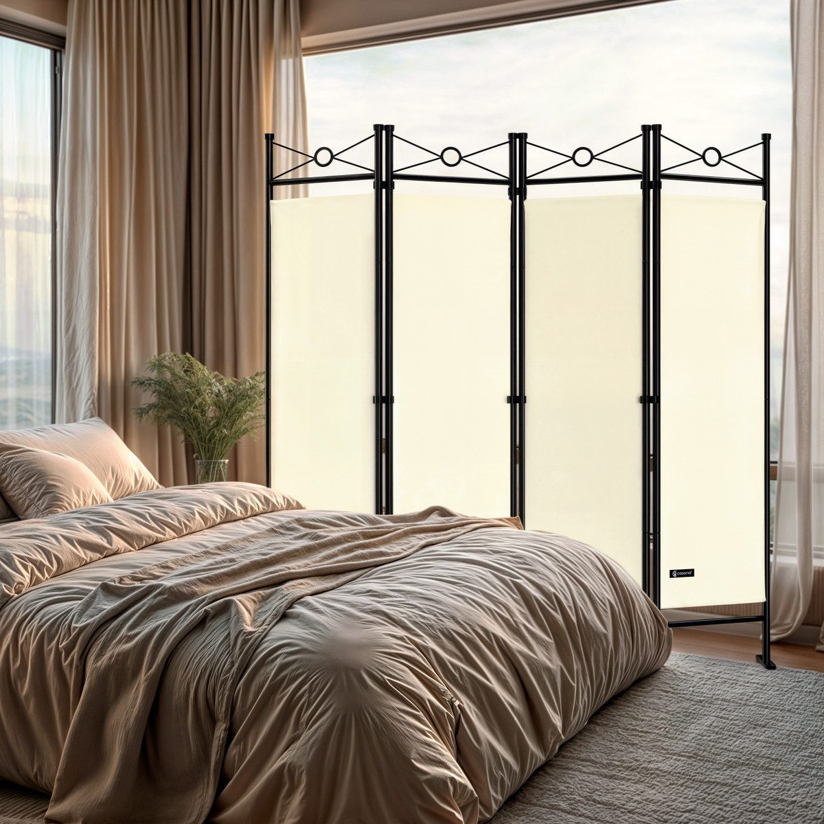 Casaria Paravent Lucca, 180x163cm Verstellbar Faltbar günstig online kaufen