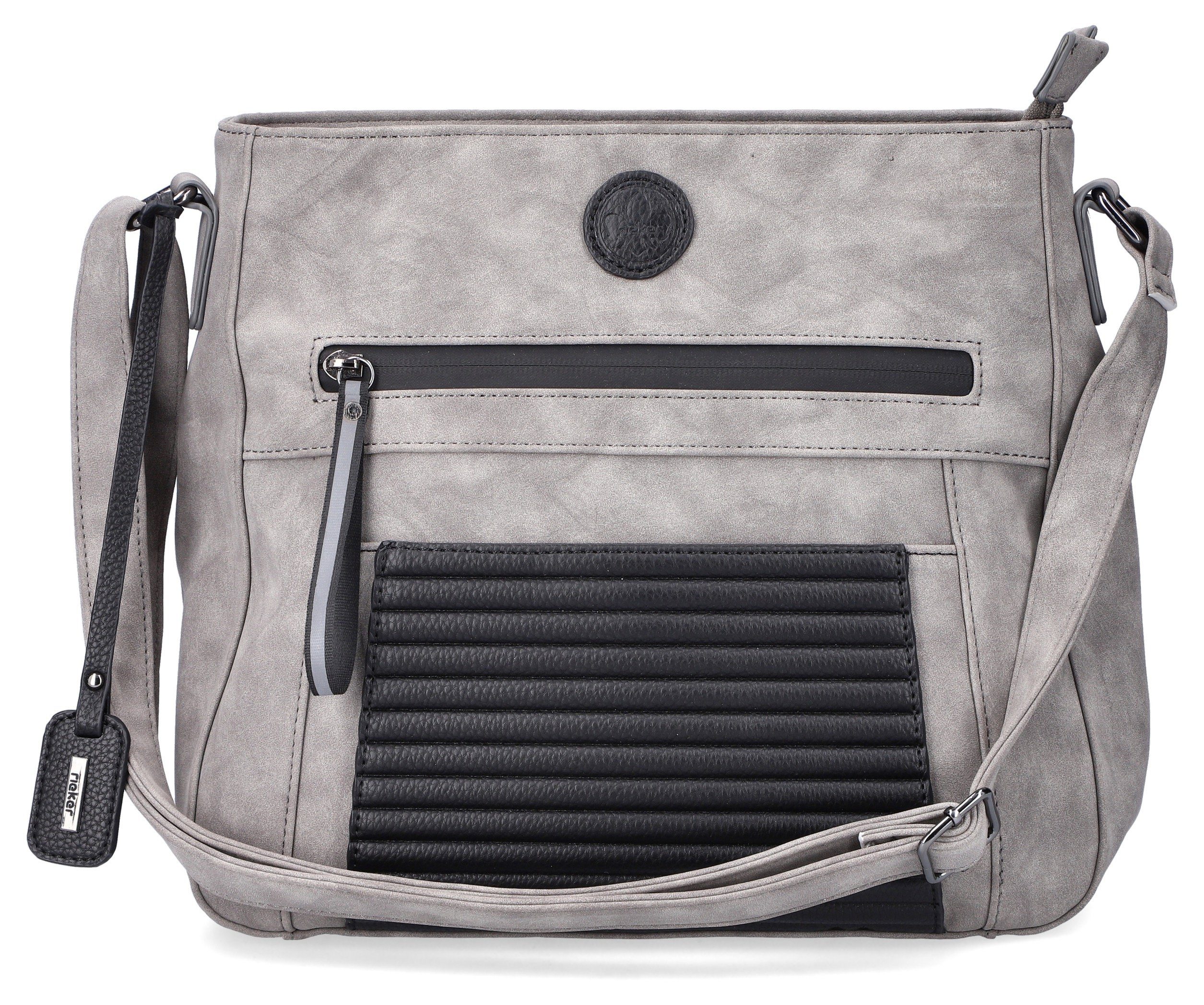 Rieker Umhängetasche, Schultertasche, Damen-Handtasche, mit praktischen Fächern