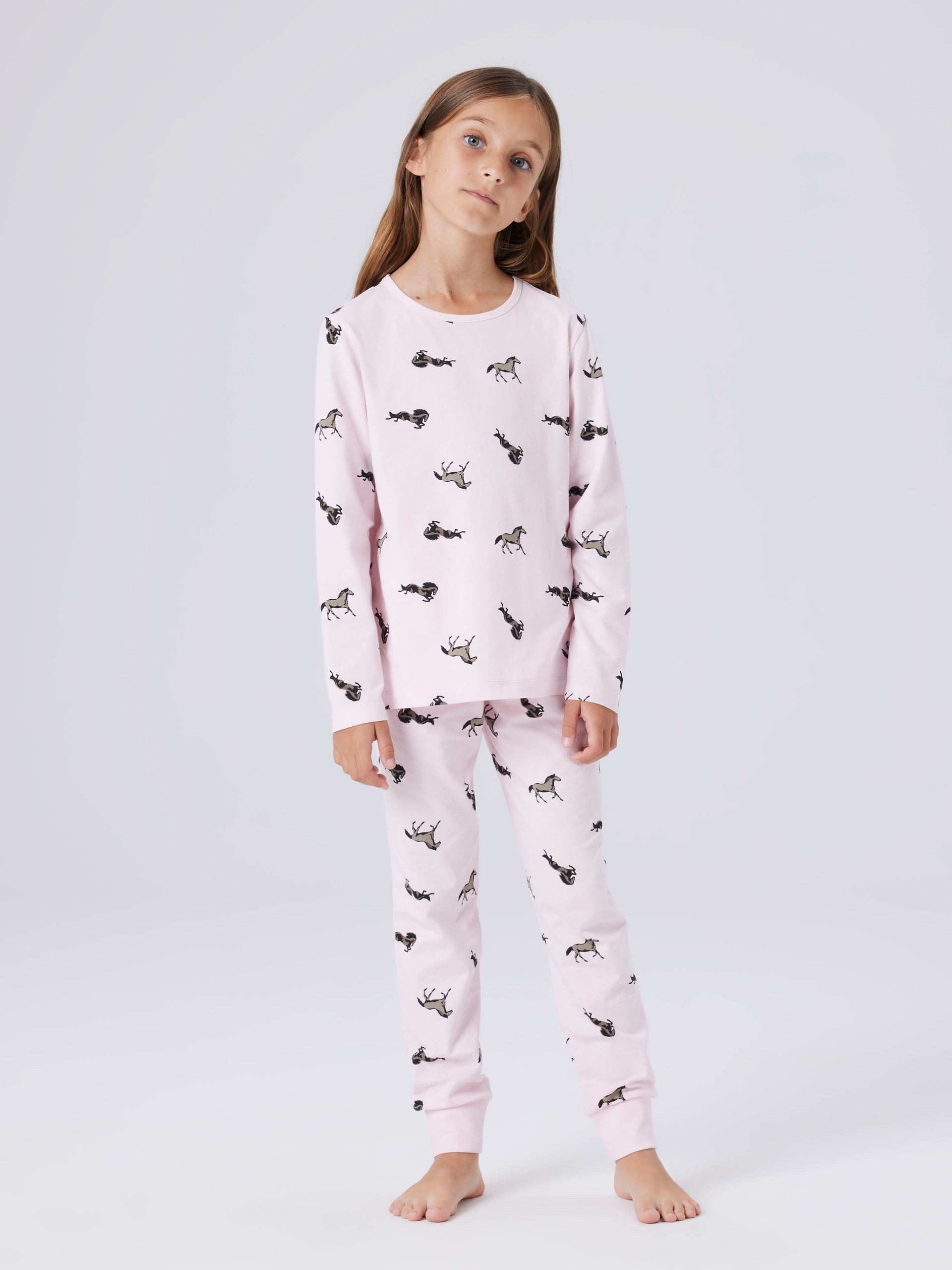 Name It Schlafanzug NKFNIGHTSET BALLERINA HORSE