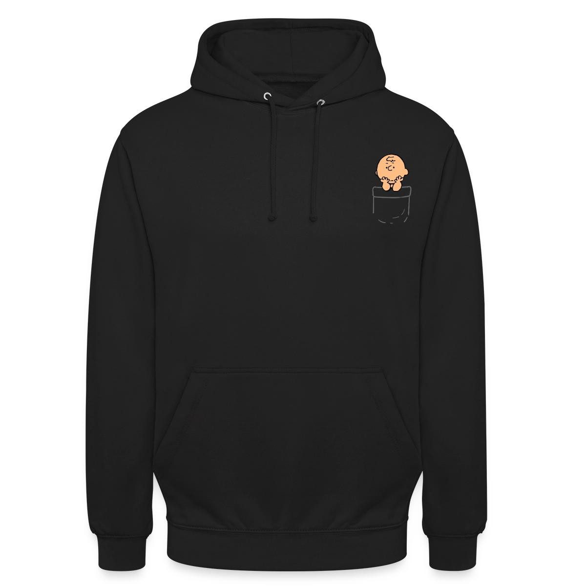 Spreadshirt Hoodie Peanuts Charlie Brown In A Pocket Taschen-Design Unisex Hoodie (1-tlg)