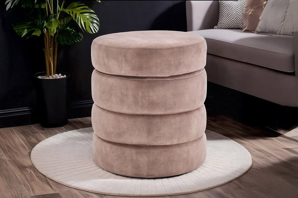 riess-ambiente Polsterhocker VOGUE 50cm champagner - günstig online kaufen