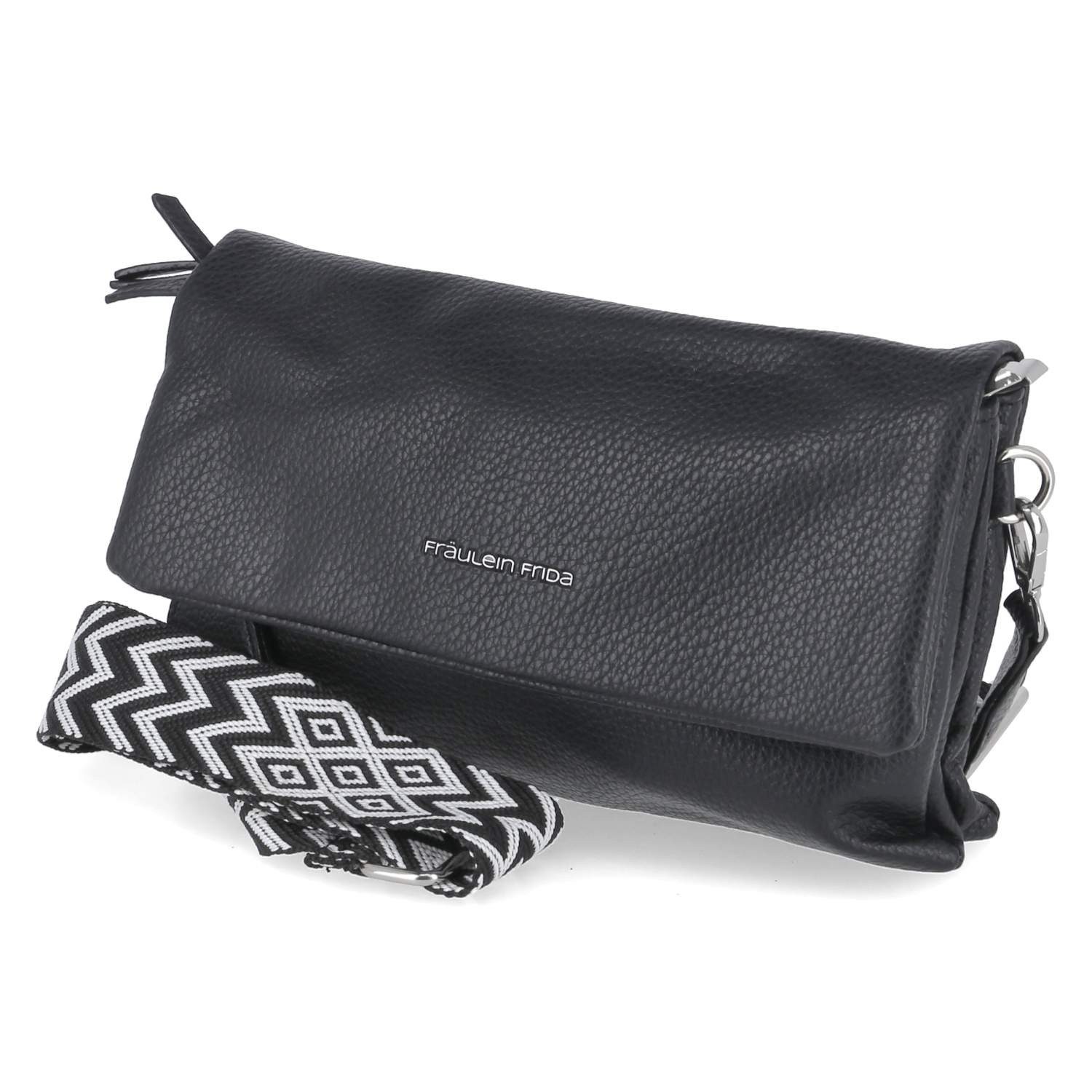 Handtasche Fräulein Frida FF2058,100 Damen Umhängetaschen Synthetik black
