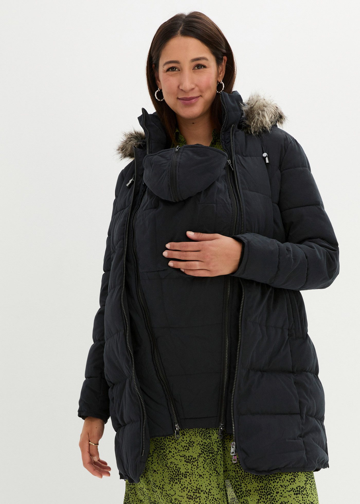 bonprix Umstandsjacke 3-in-1 Tragefunktion für Schwangerschaft und Babytragen