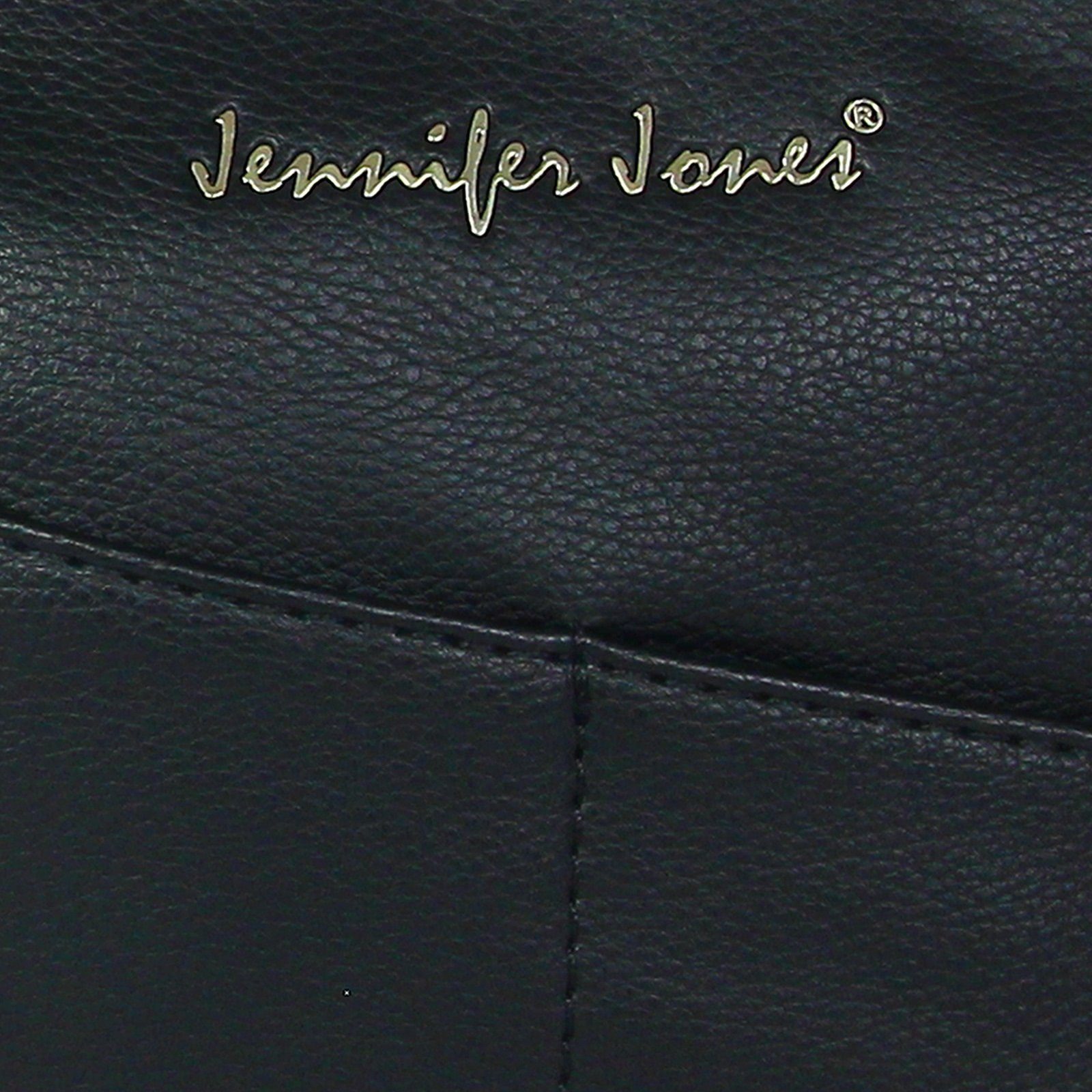 Jennifer Jones Umhängetasche Jennifer Jones Damen Umhängetasche (Umhängetasche), Damen Umhängetasche, Abendtasche Kunstleder, schwarz ca. 21cm x ca. 21
