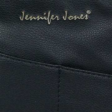 Jennifer Jones Umhängetasche Jennifer Jones Damen Umhängetasche (Umhängetasche), Damen Umhängetasche, Abendtasche Kunstleder, schwarz ca. 21cm x ca. 21