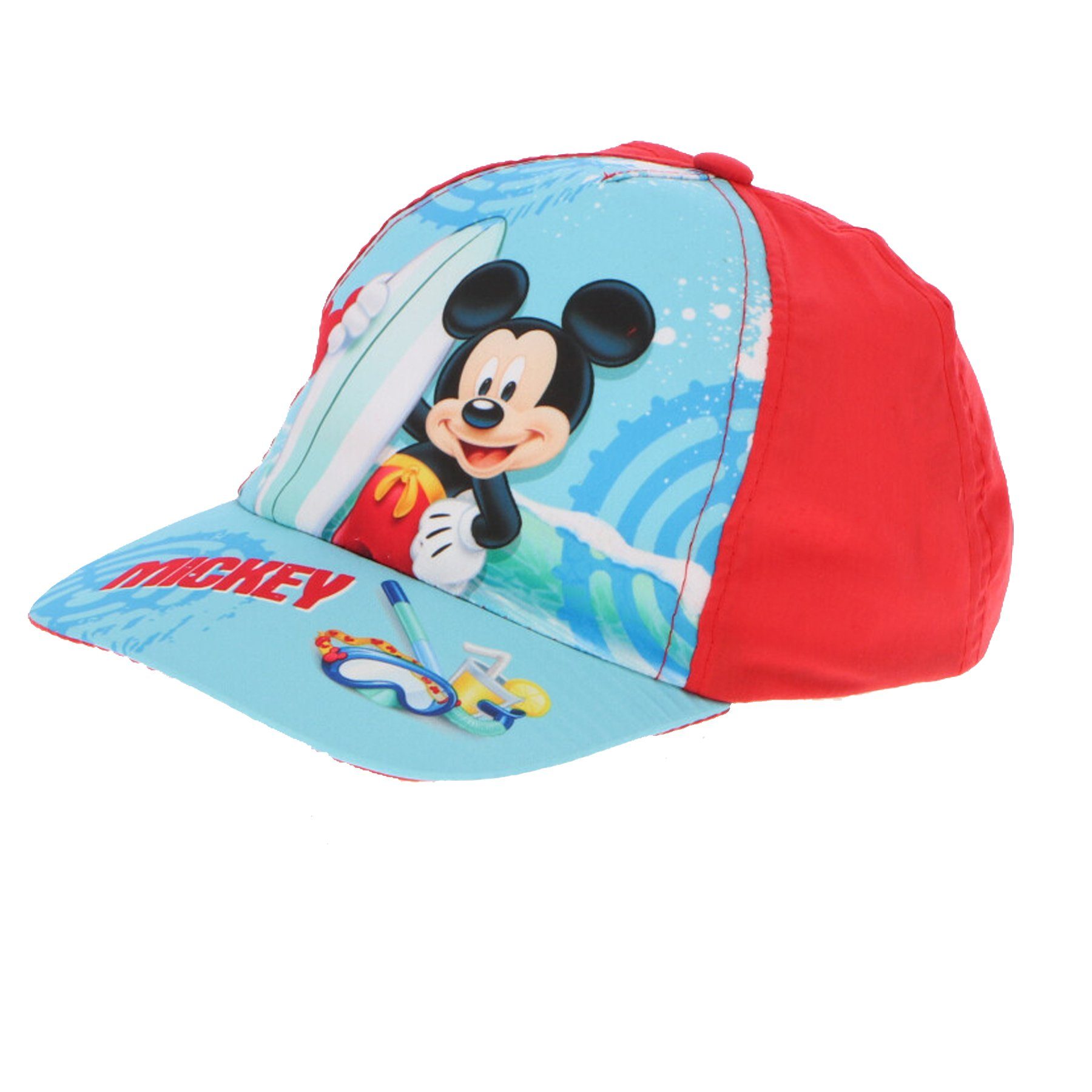 Disney Mickey Mouse Baseball Cap Mickey Maus Kinder Basecap Baseball Kappe Gr. 51 bis 53 Rot | Baseball Caps
