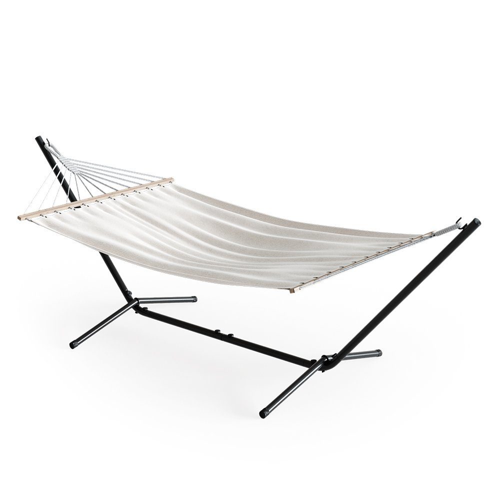 OK-Living Hängematte, Weiß, 190 x 120 cm Metallgestell