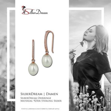 SilberDream Paar Ohrhänger SilberDream Ohrringe für Damen 925er (Ohrhänger), Damen Ohrhänger aus 925 Sterling Silber, vergoldet (Roségold 333), Far