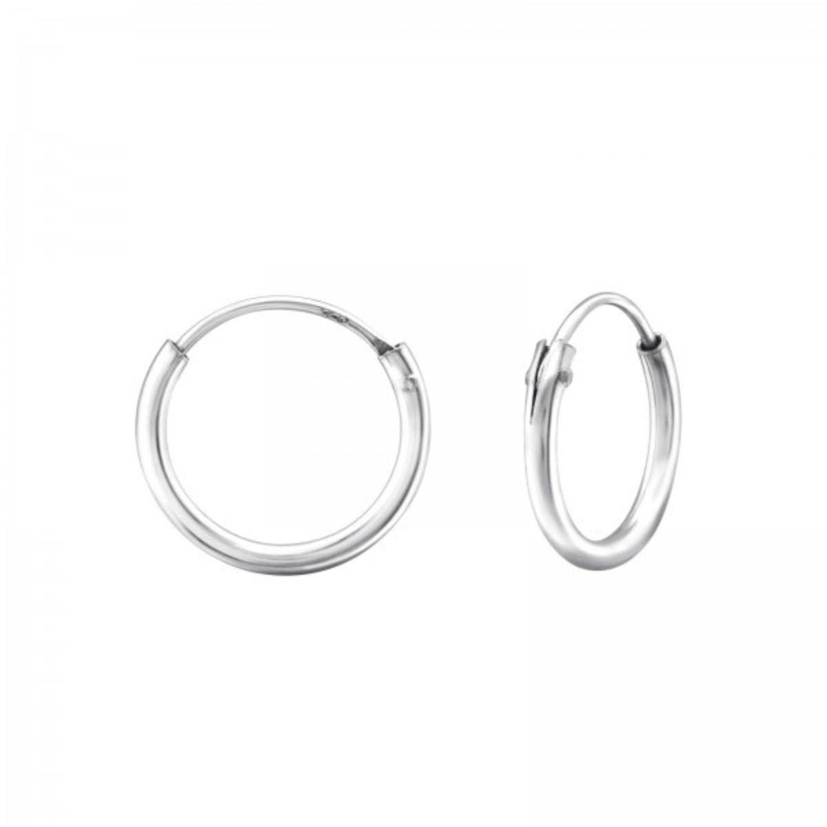 Order & Smile Schmuck Paar Creolen Kleine Creolen Silber 925 Ohrringe grau, roségold