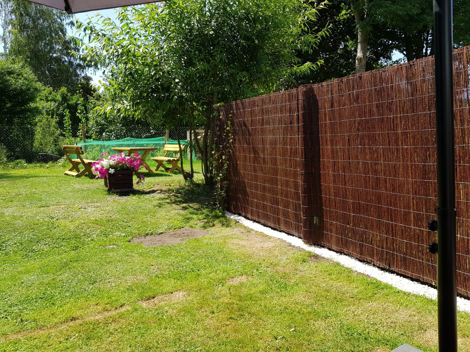 Sichtschutz “Weide” 300 x 150 cm Zaun Matte Windschutz Garten Deko Blumen Beet 