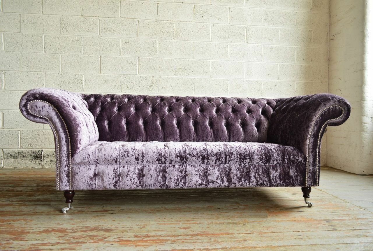 Leder Chesterfield-Sofa, Sofa Luxus Sitz Garnitur Design Polster JVmoebel Chesterfield Couch