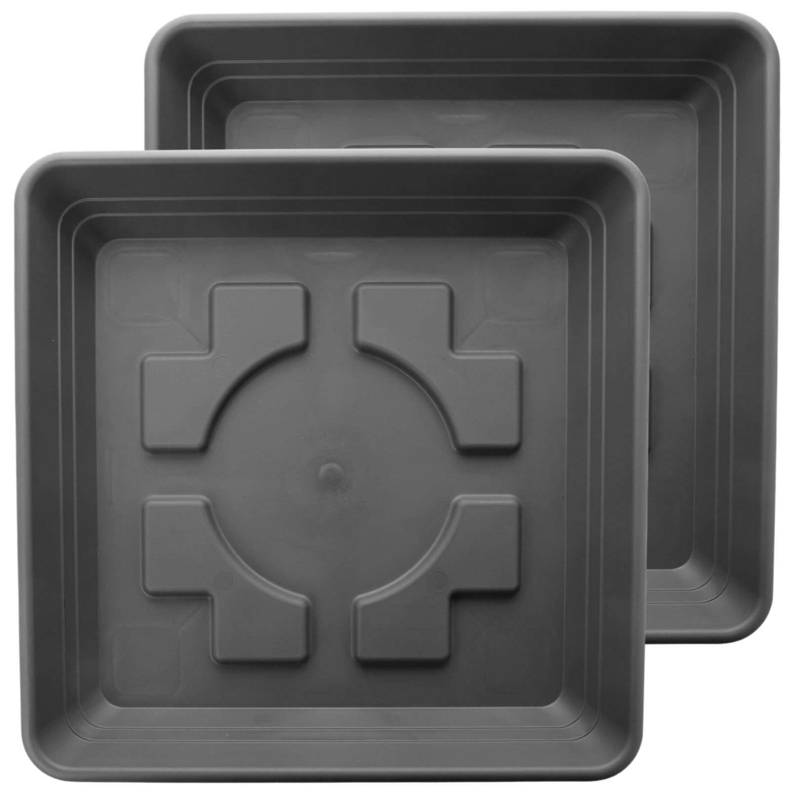 Centi Pflanzkübel Untersetzer groß für Pflanzkübel anthrazit 2er-Set (2er-S günstig online kaufen