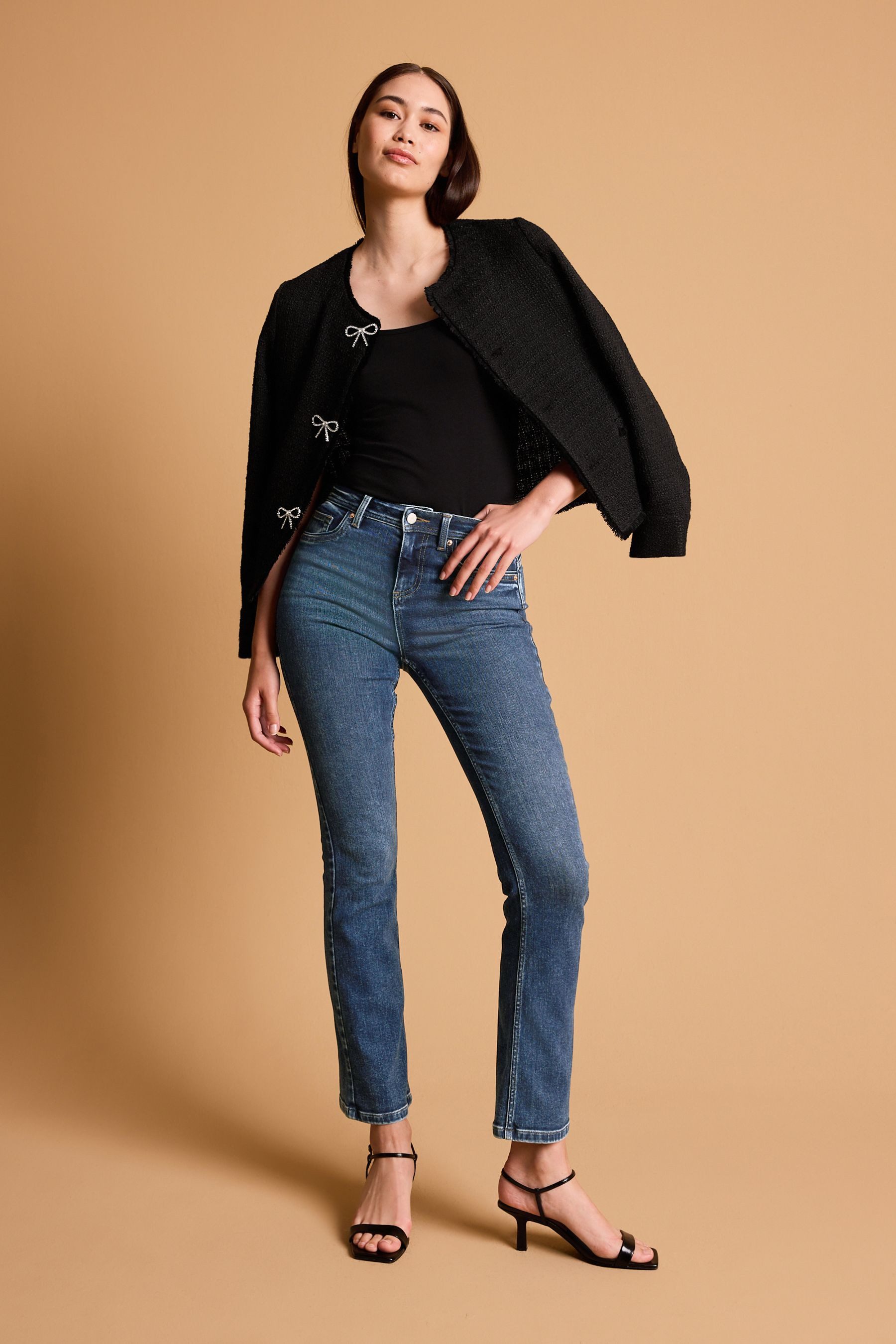 Next Bootcut-Jeans Superweiche Bootcut-Jeans (1-tlg)