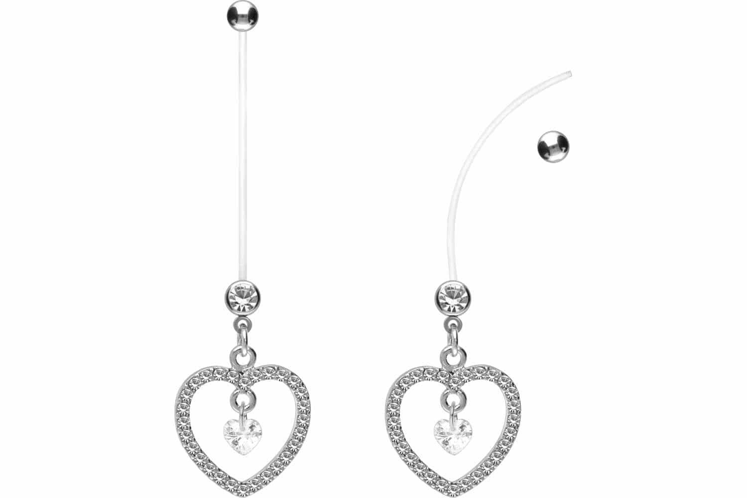 PIERCINGLINE Bauchnabelpiercing PTFE Bananabell flexibel mit Chirurgenstahl günstig online kaufen
