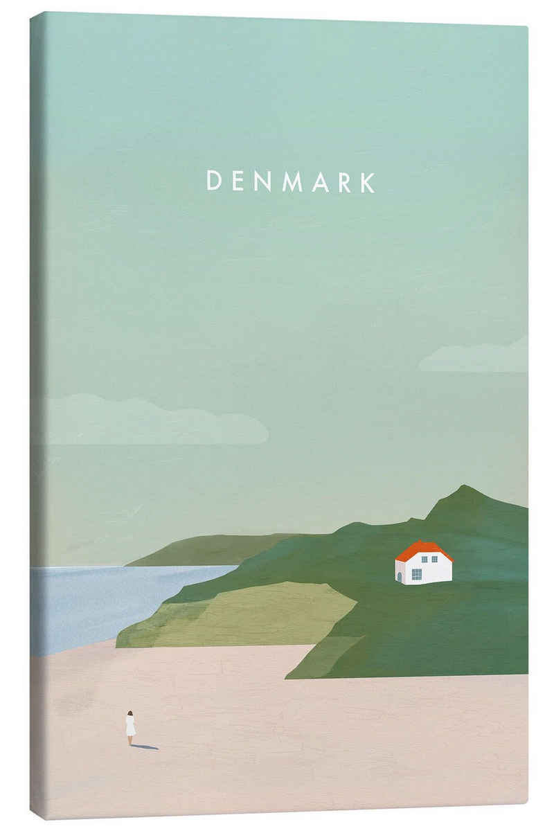 Posterlounge Leinwandbild Katinka Reinke, Dänemark, Minimalistisch Illustration