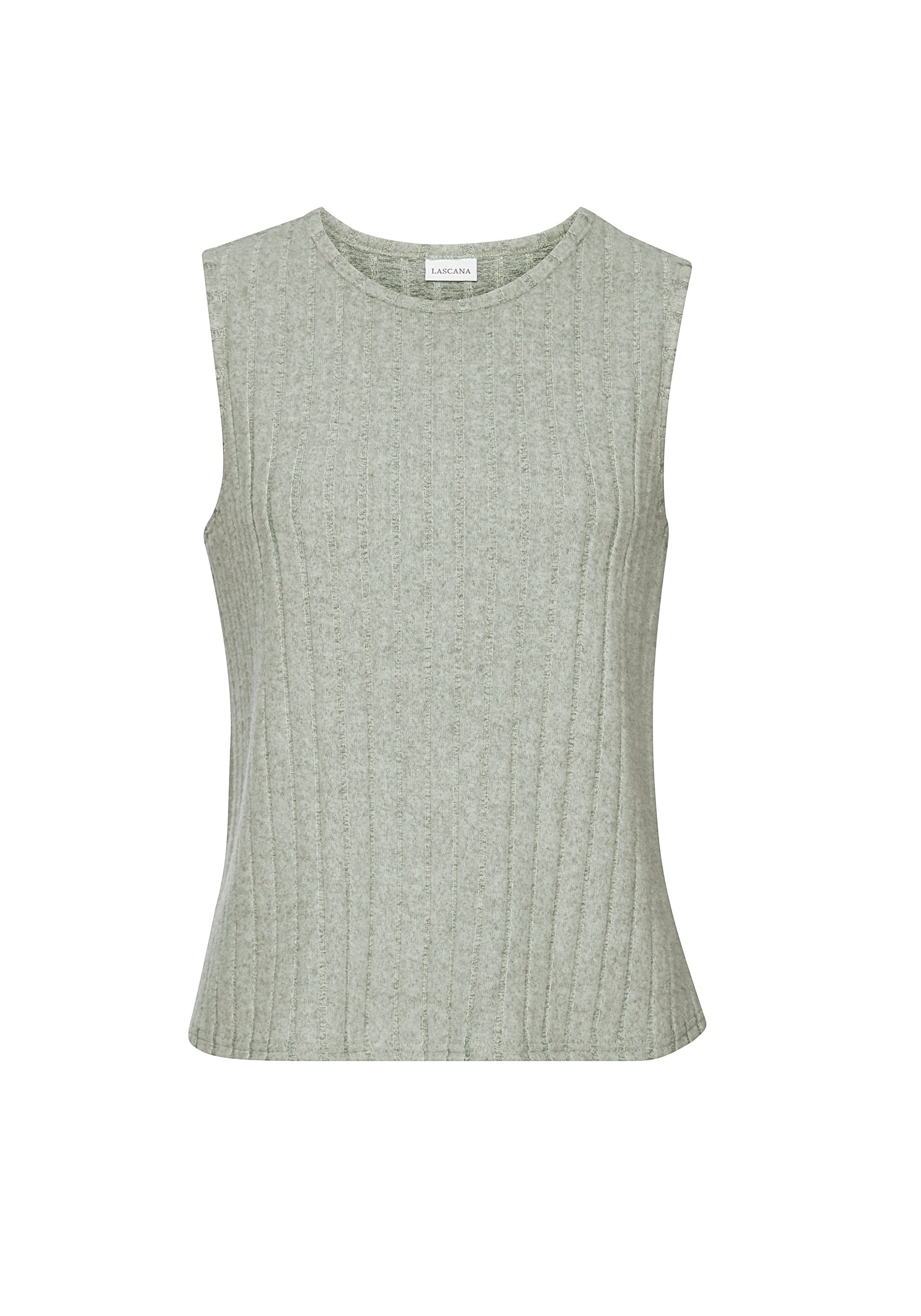 Vivance by Lascana Tanktop aus kuscheliger Rippware mit flauschigem Griff kuscheliges Tanktop, weiches Ripptop aus softer Jerseyware, Homewear. € 19,99
