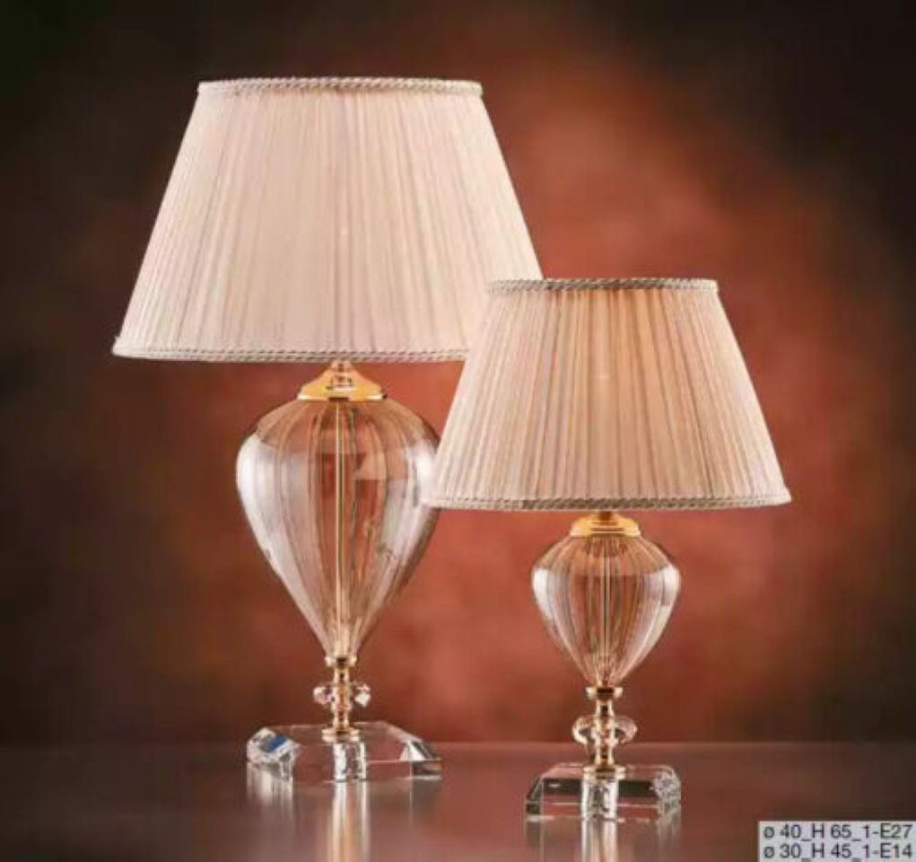 Leuchte Tisch Italy Tischleuchte JVmoebel in Lampe, Made déco Stil Kristall Kronleuchte Art Tischleuchte