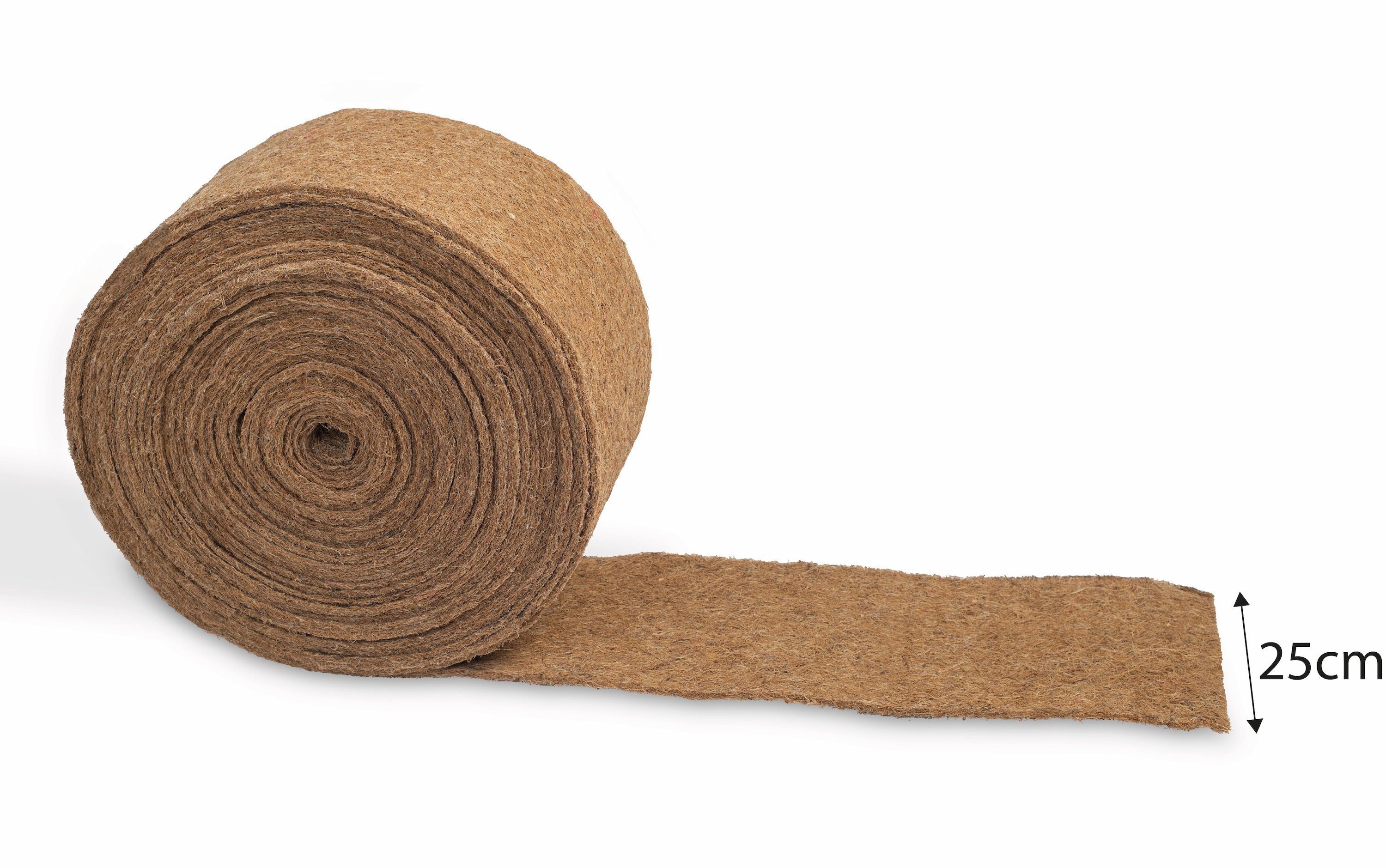 MC.Sammler Kokosmatte Kokosfasern Meterware 25cm/50cm/100cm 100% biologisch abbaubar, 25cm x 1m