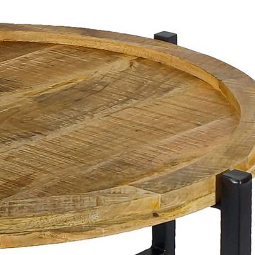 Casamia Couchtisch Couchtisch Sioux ø75cm Beistelltisch Wohnzimmer Tisch rund Metall