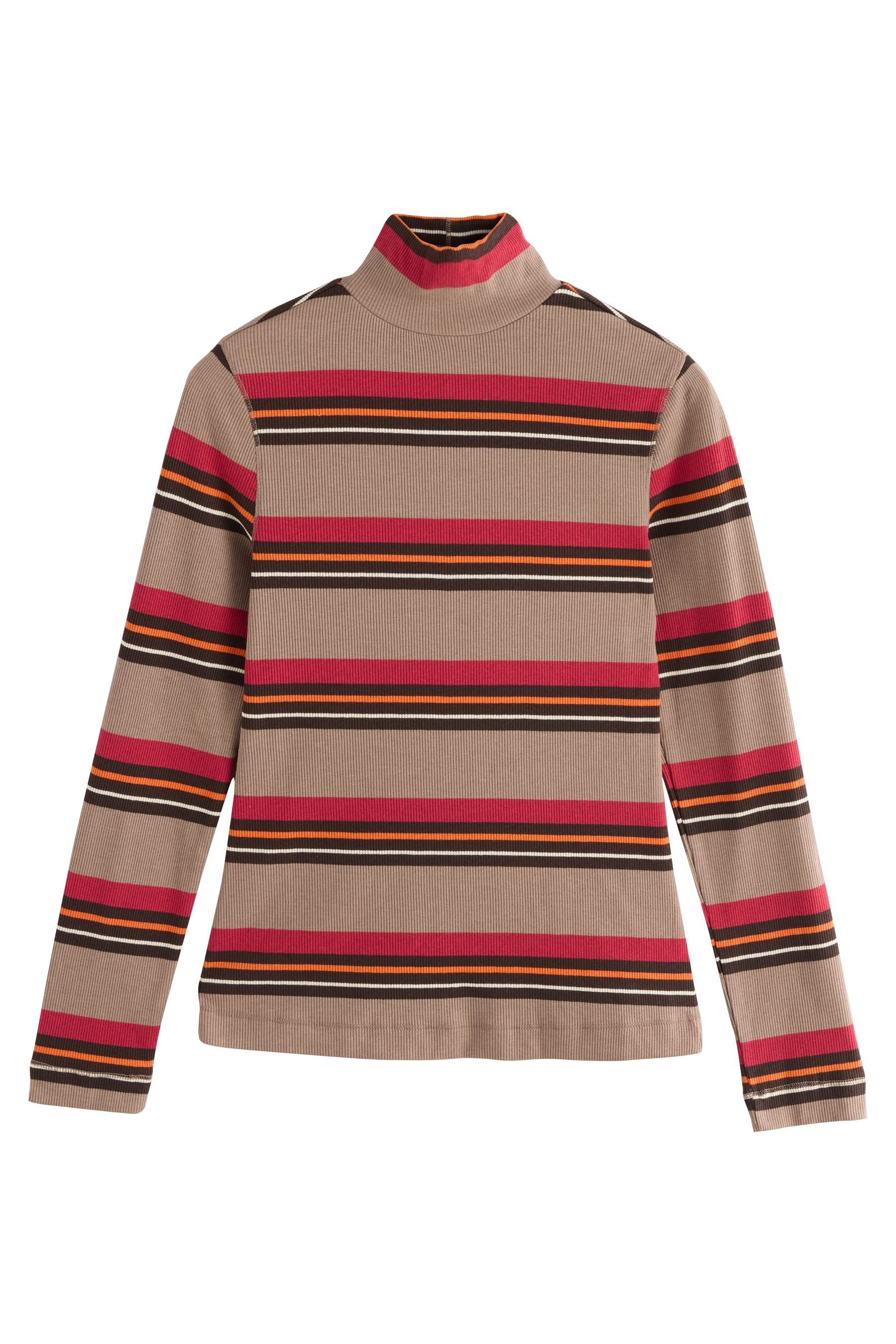 Next Blusenshirt Geripptes Oberteil mit Rollkragen und Streifen (1-tlg) günstig online kaufen