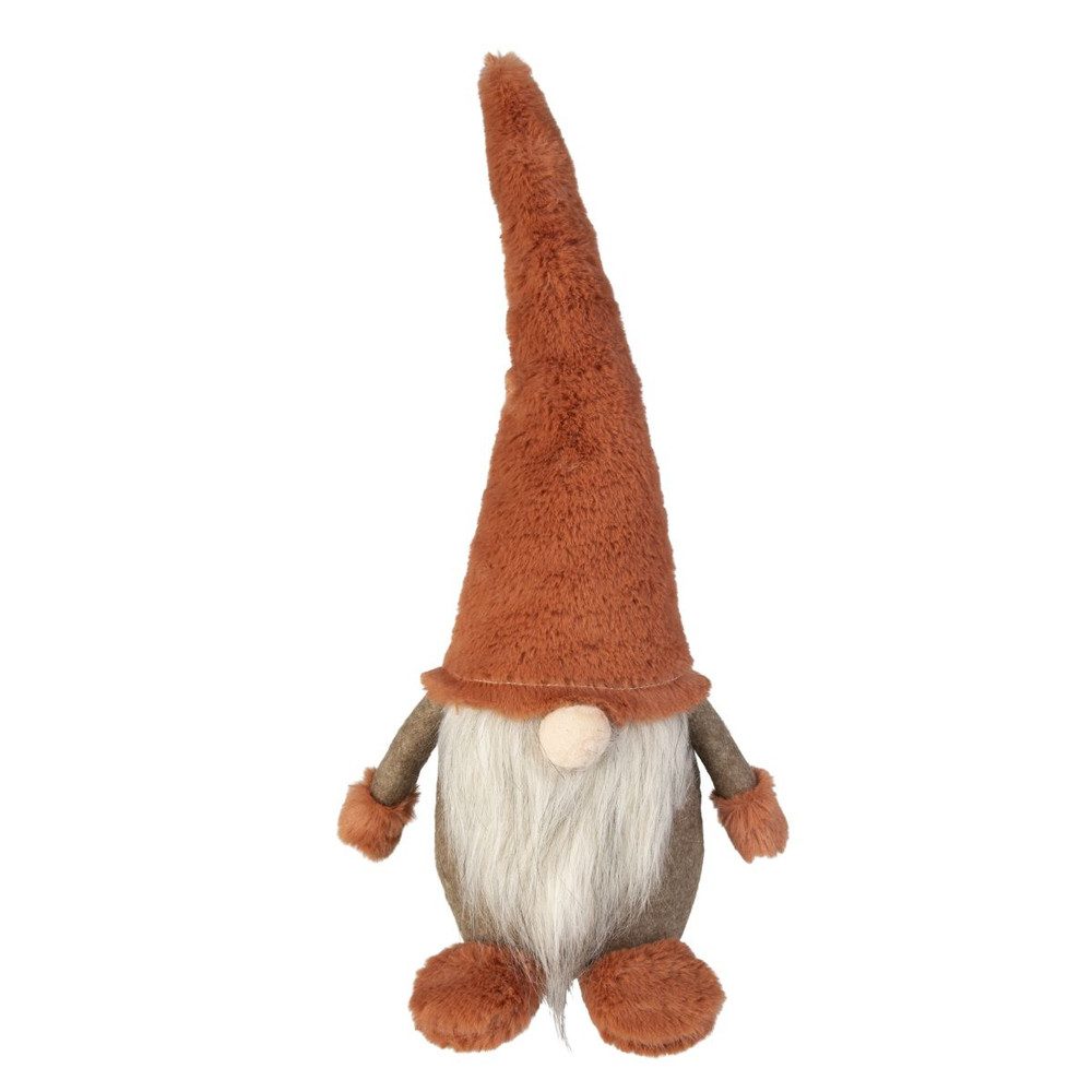 MICA Dekofigur Wichtel mit Mütze - rot - ca. 18x13x39 cm