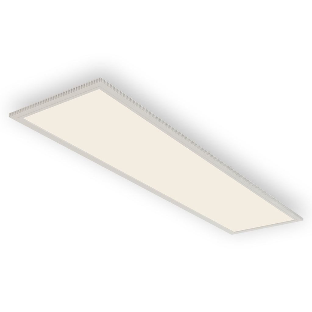 Briloner Leuchten LED Deckenleuchte 7189-016, Leuchtdauer einstellbar, LED fest integriert, 2700K - Extra-Warmweiß, Deckenlampe, 119,5x29,5x6,5cm, Weiß, 38W, Wohnzimmer, Schlafzimmer