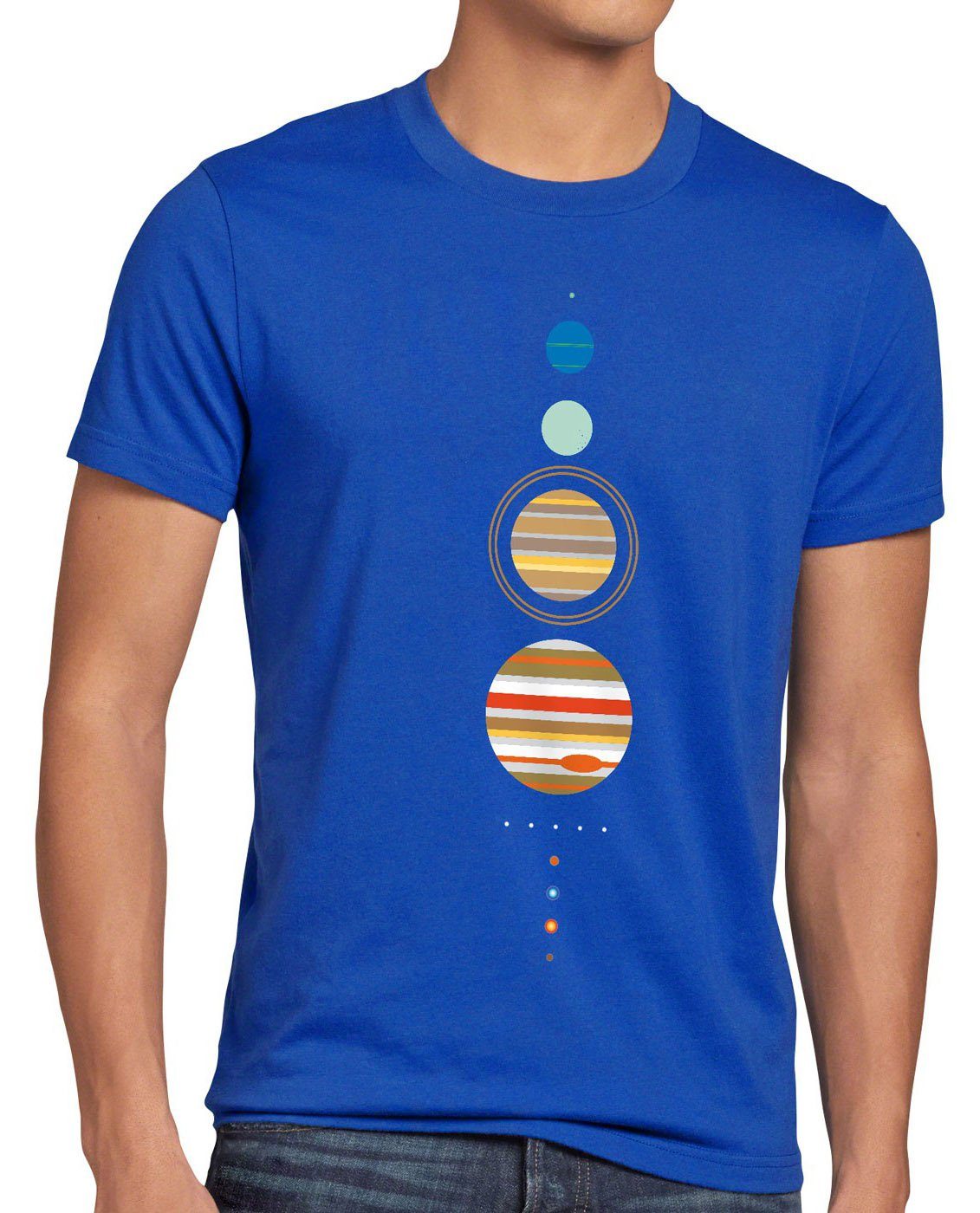 style3 cooper Sheldon blau Print-Shirt erde Herren planeten bang T-Shirt big theory system Sonnensystem
