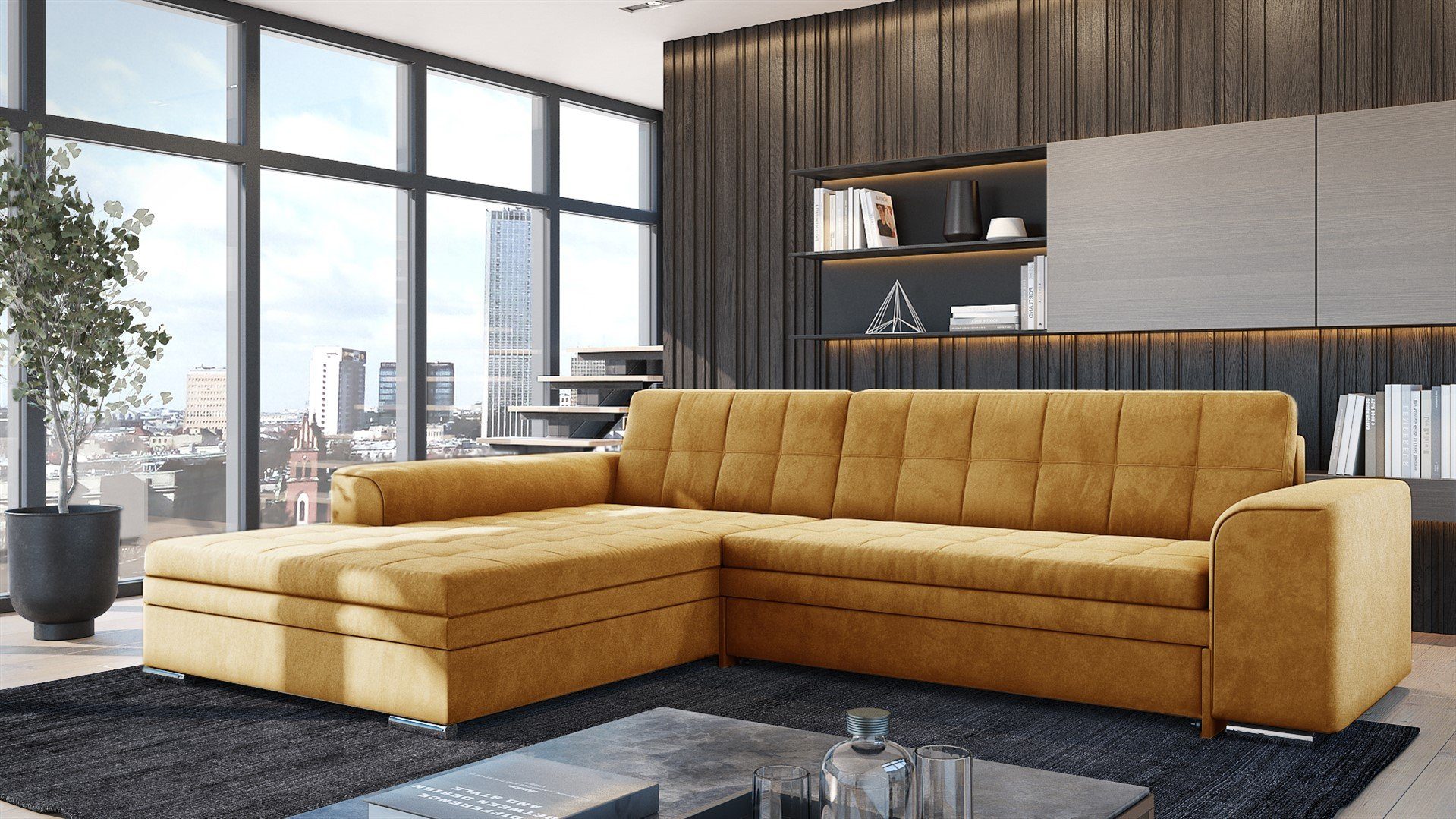 Fun Möbel Ecksofa Sofa SARRA Ottomane günstig online kaufen