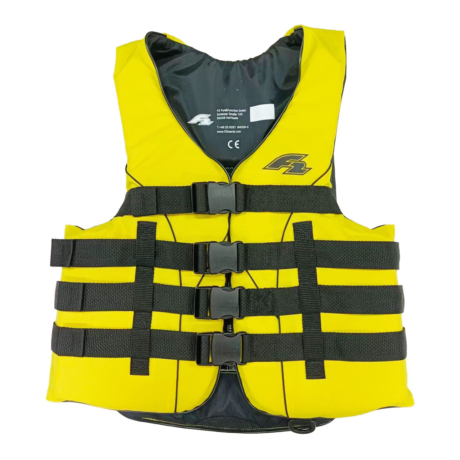 Schwimmweste F2 Schwimmhilfe Protection Weste SUP Auftriebshilfe 50N XXL Gelb