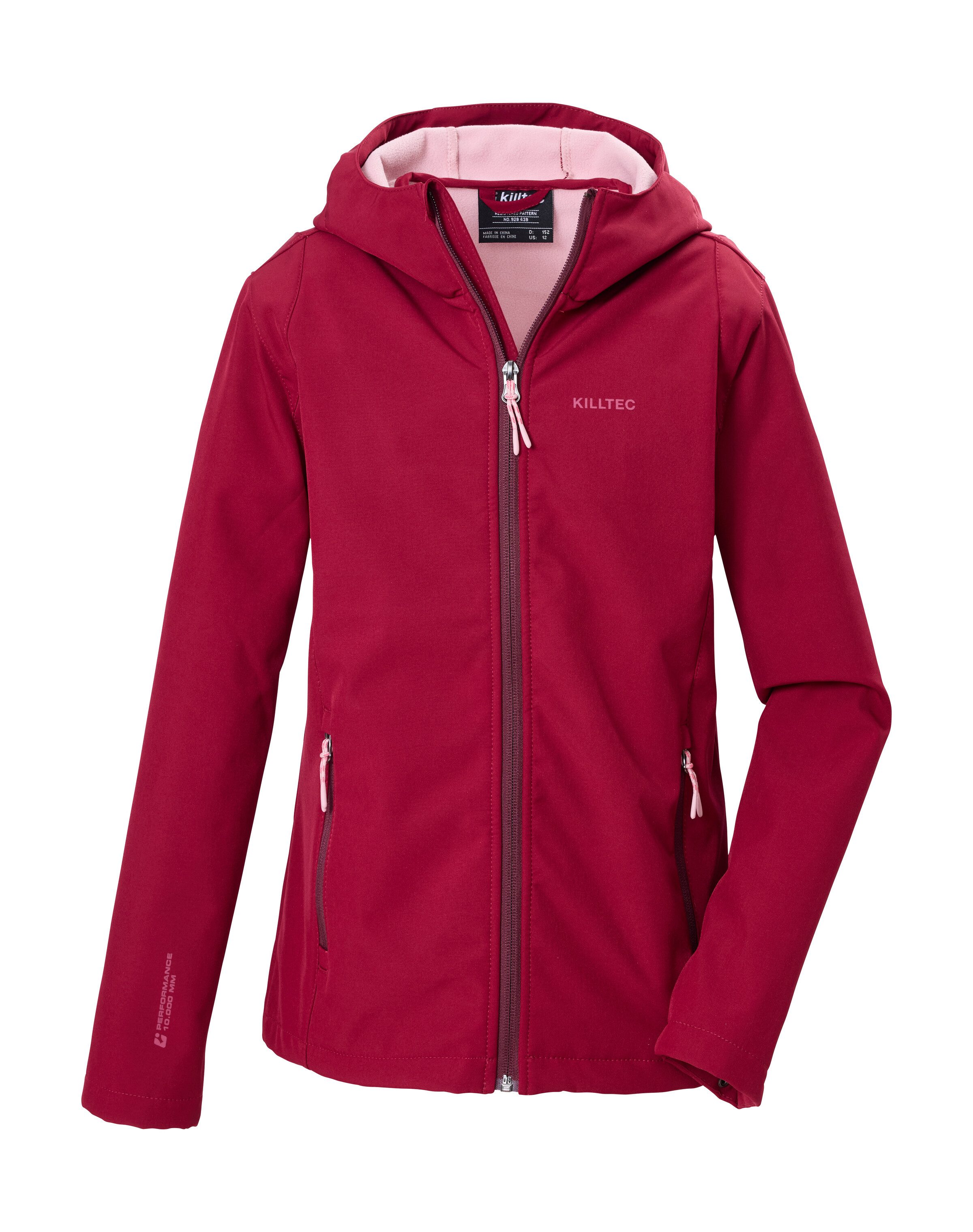 Killtec Softshelljacke KOW 164 GRLS SFTSHLL JCKT Winddichte, wasserabweisende Softshelljacke mit Fleece-Futter