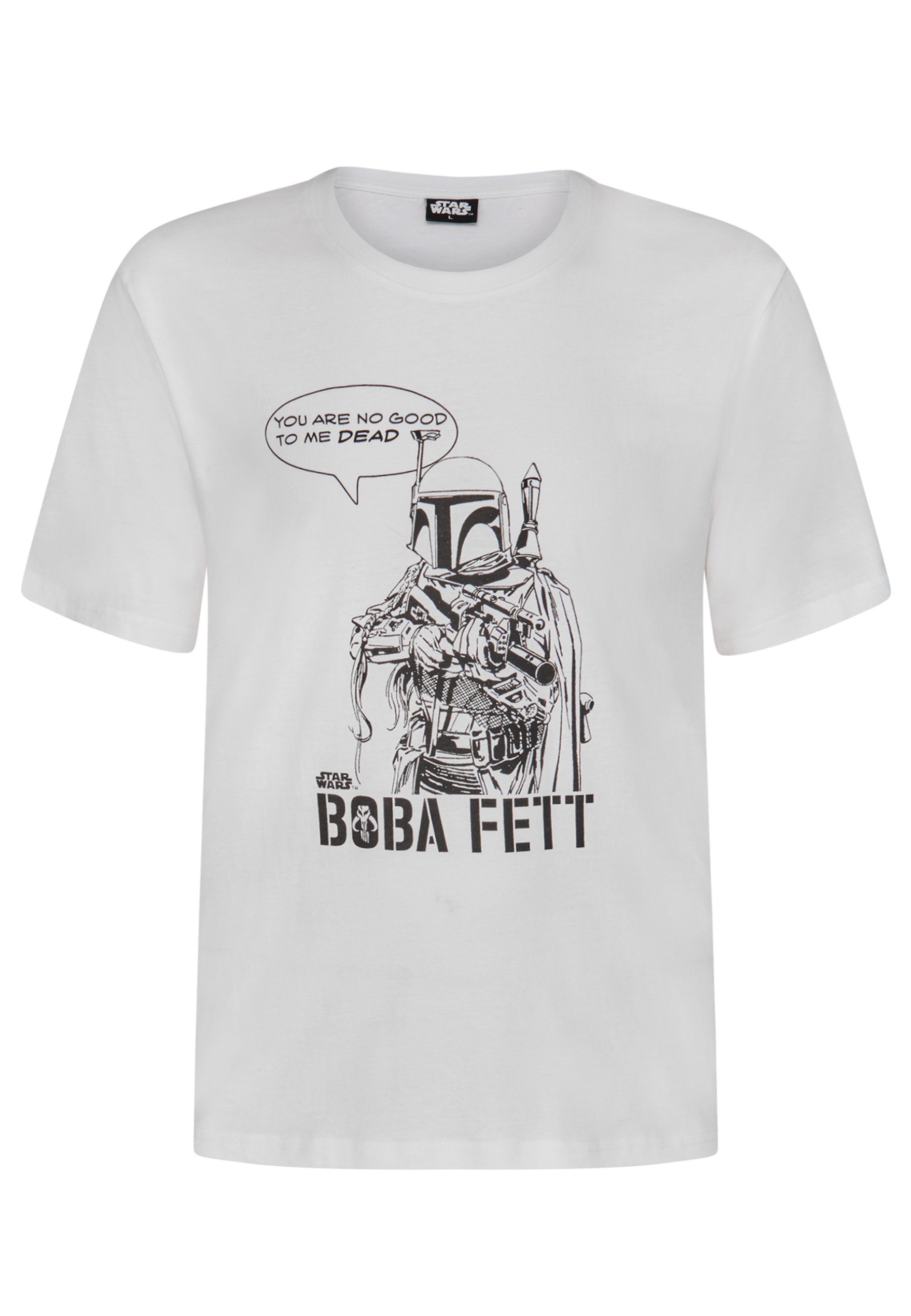 Star Wars T-Shirt Star Wars Kurzarm-Shirt Boba T-Shirt Herren Fett