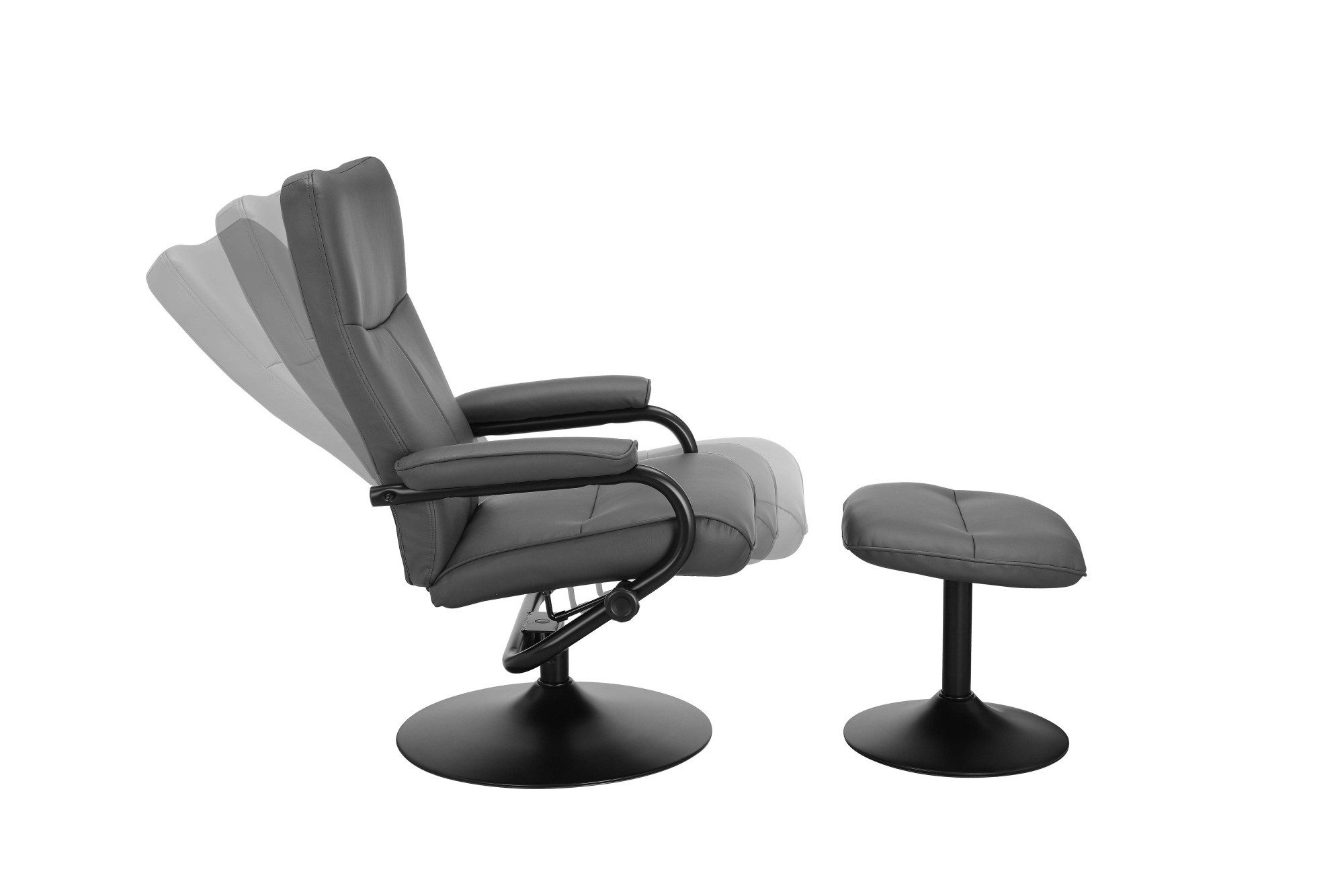 Home affaire Relaxsessel Istad, TV-Sessel, Sessel mit Hocker und Schlaffunktion, mit Drehfuß, nordisches Design und Hocker