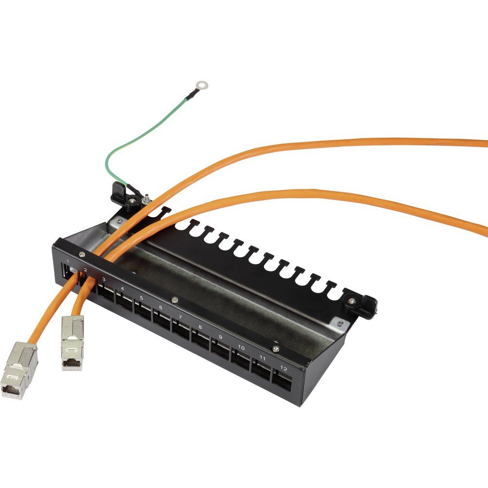 Renkforce RF-BKP-120 12 Port Netzwerk-Patchbox Unbestückt 1 HE Unbes Netzwerk-Patch-Panel