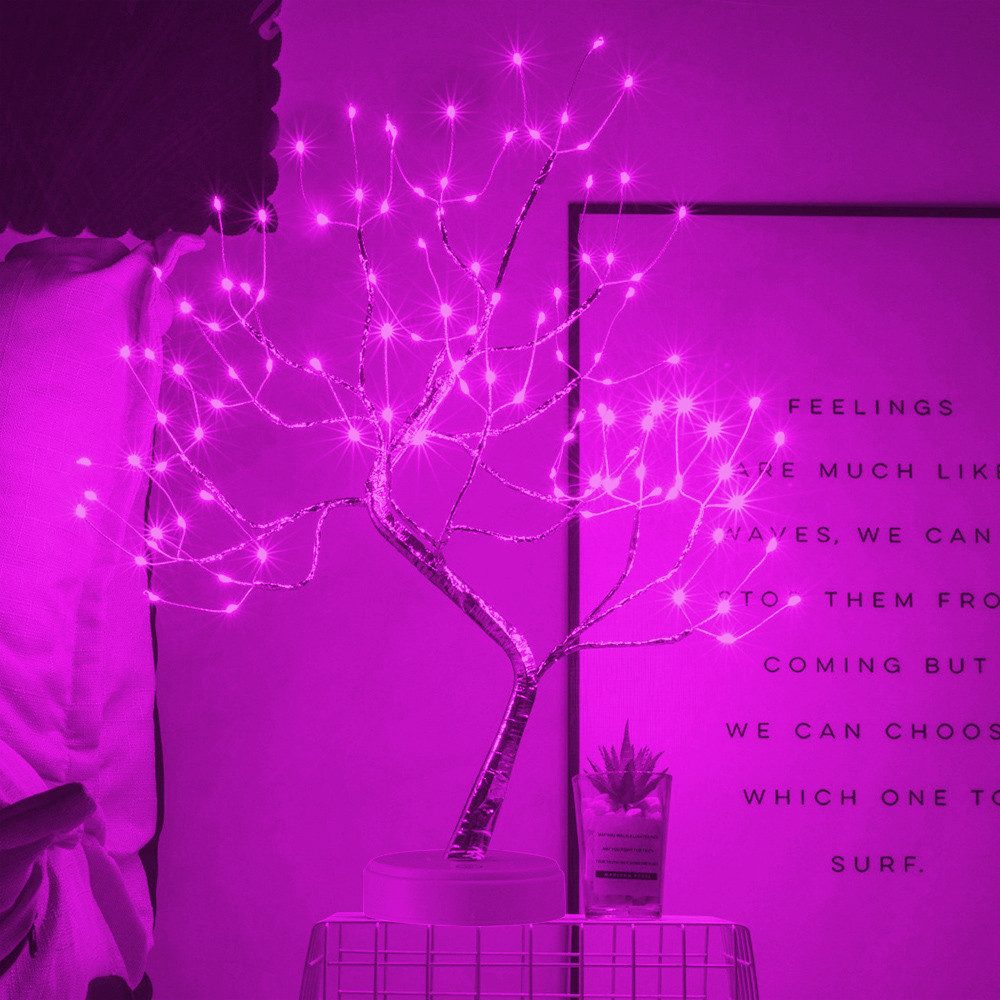 MUPOO LED Baum Künstlicher LED Bonsai Tischleuchte Dekolicht, USB-/Batterie günstig online kaufen