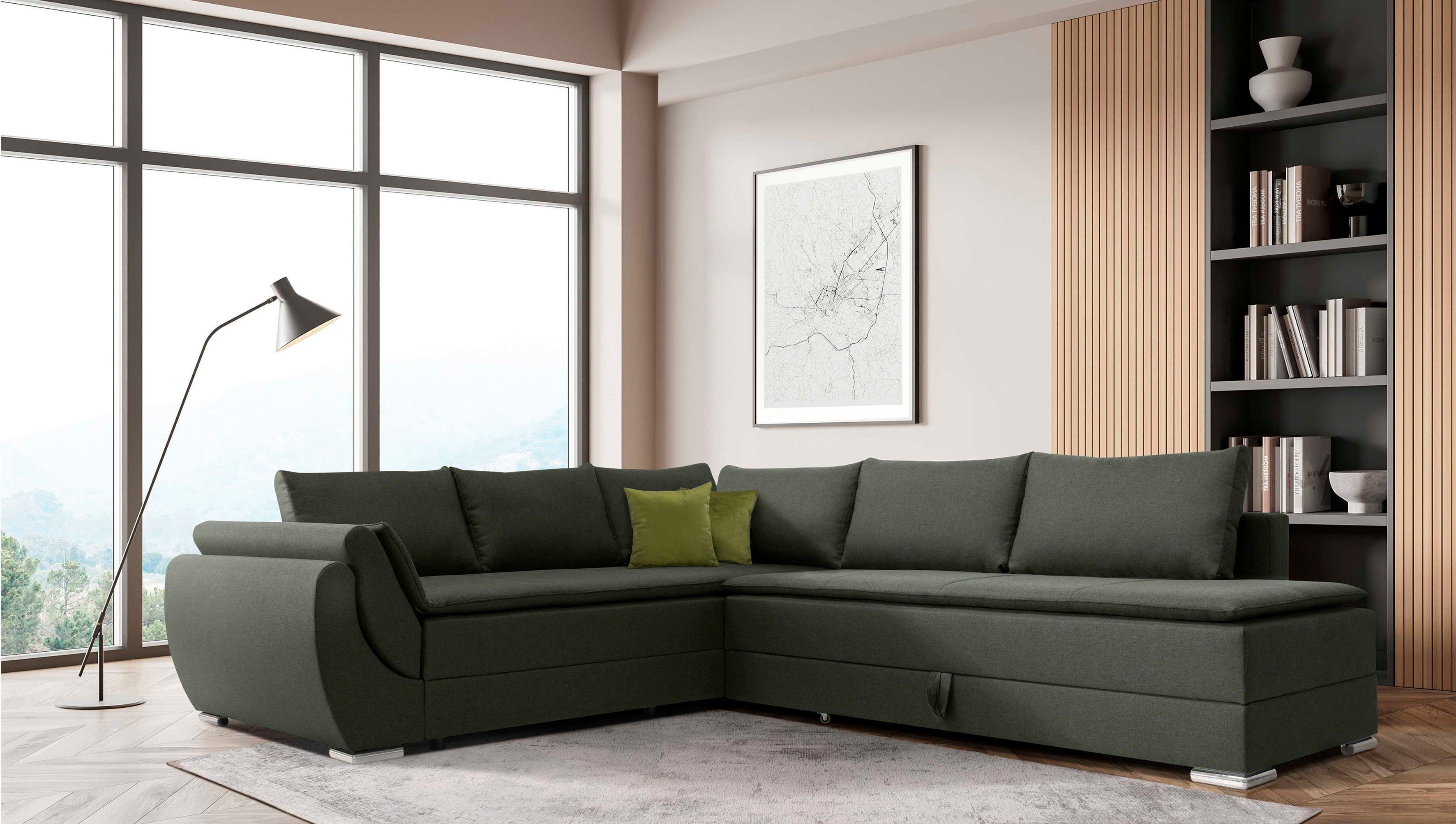 INOSIGN Ecksofa Göteborg, mit Boxspring-Bettfunktion und günstig online kaufen