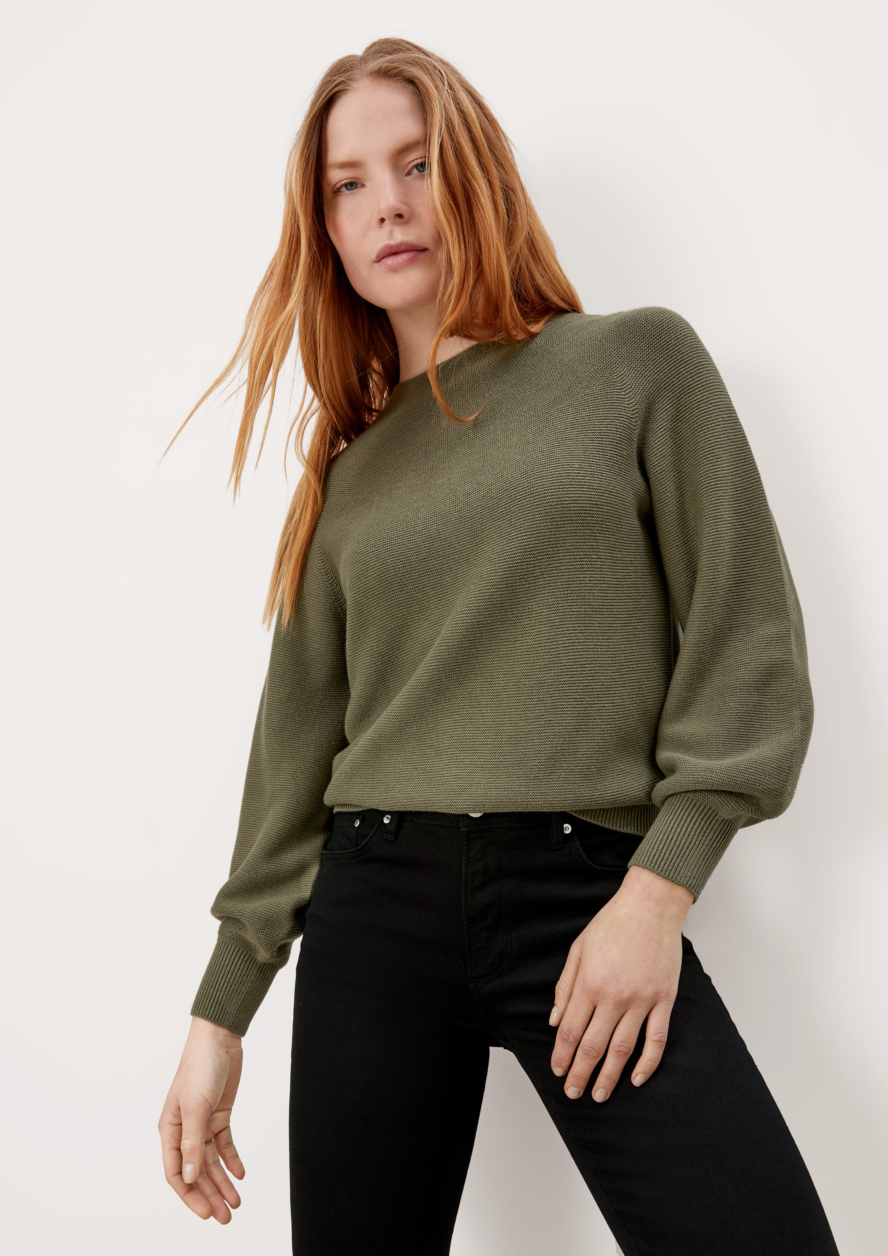 khaki s.Oliver Strickpullover light Strickpullover aus Viskosemix