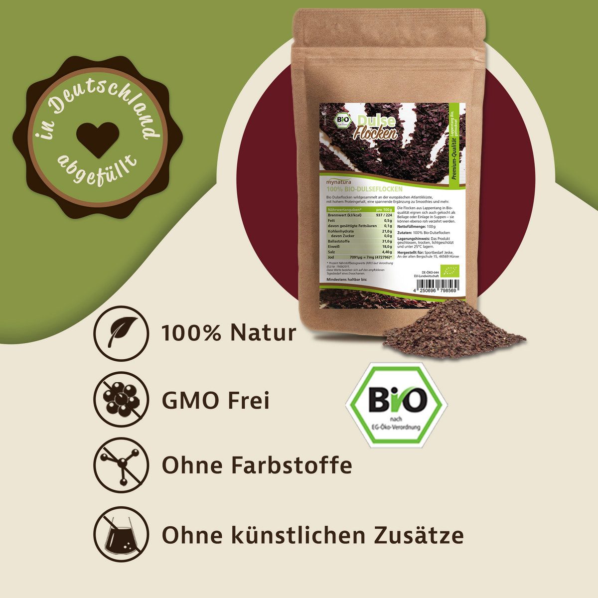 Mynatura Trockenfrüchte Mynatura Bio Dulseflocken