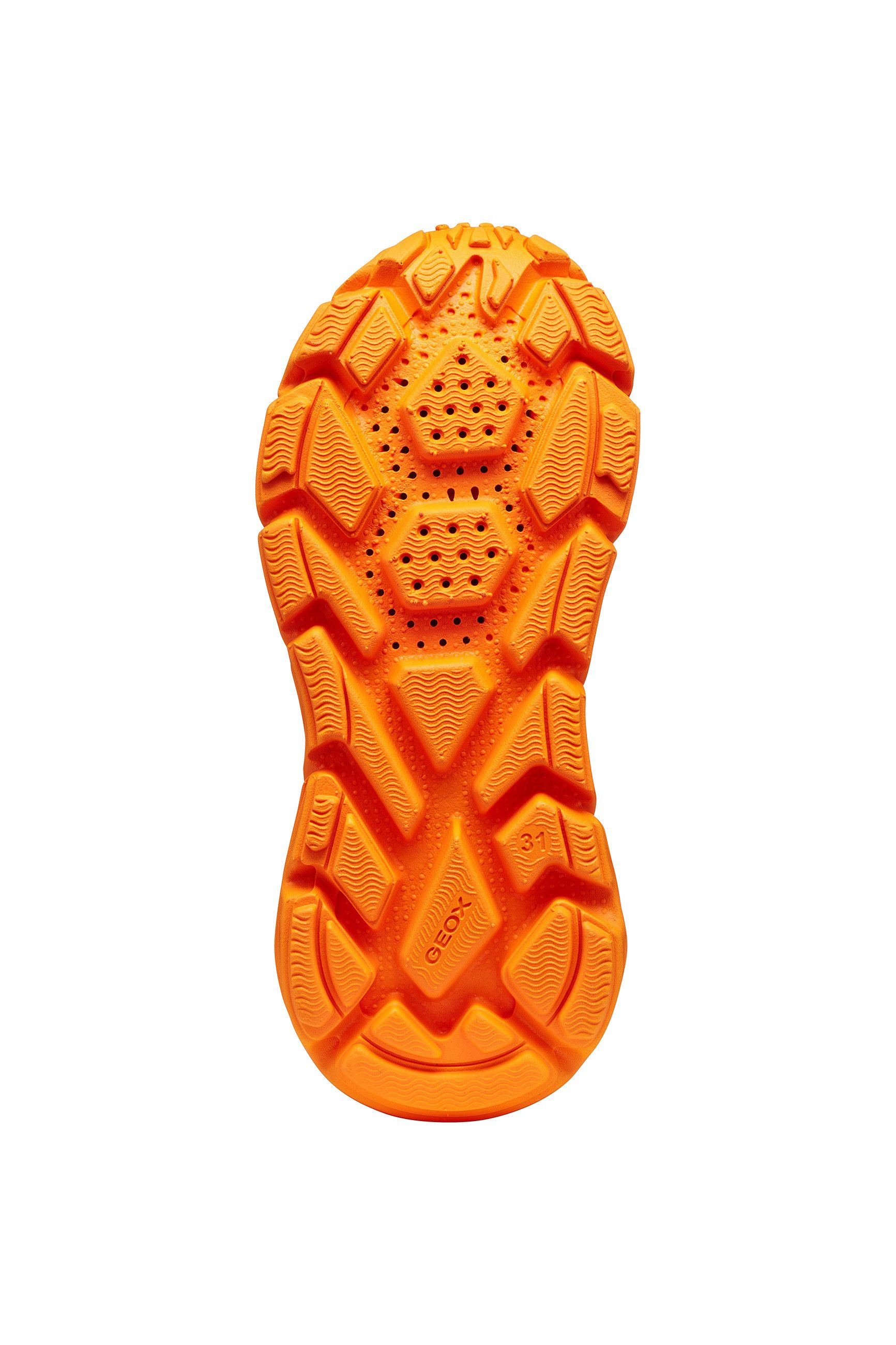 Geox J FLEXYPER FAST BOY Sneaker Slipper mit auffälliger Laufsohle, Größenschablone zum Download