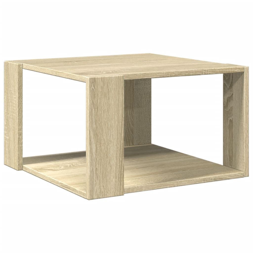 furnicato Couchtisch Sonoma-Eiche 51,5 x 51,5 x 30 cm mit Stauraum (1-St)