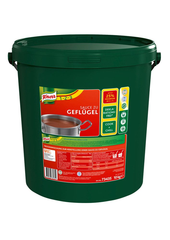 Knorr Saucen, Knorr Delikatess Sauce Geflügel würzig mild servierfertig 10000g