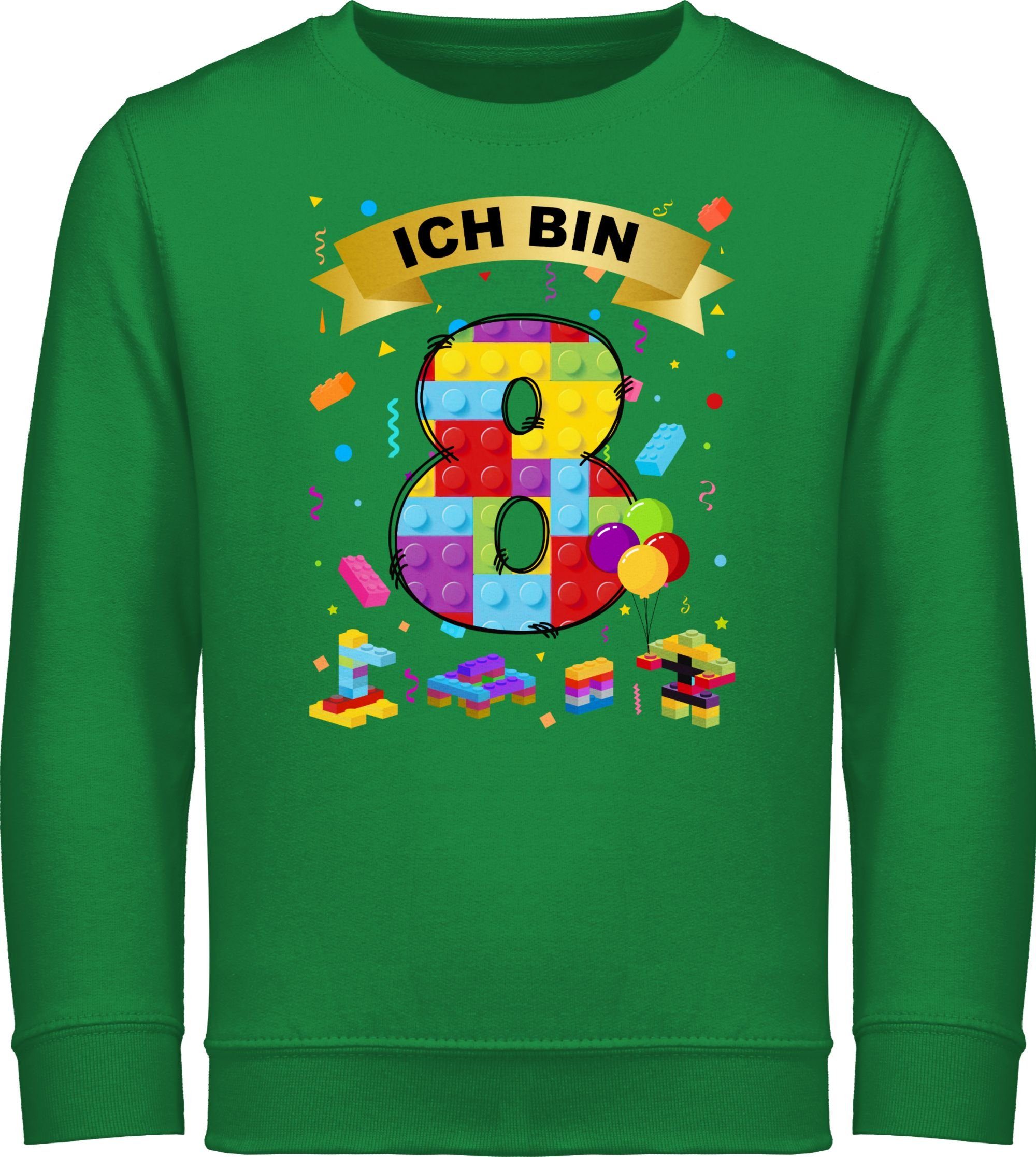 Sweatshirt Ich bin 8 Bausteine