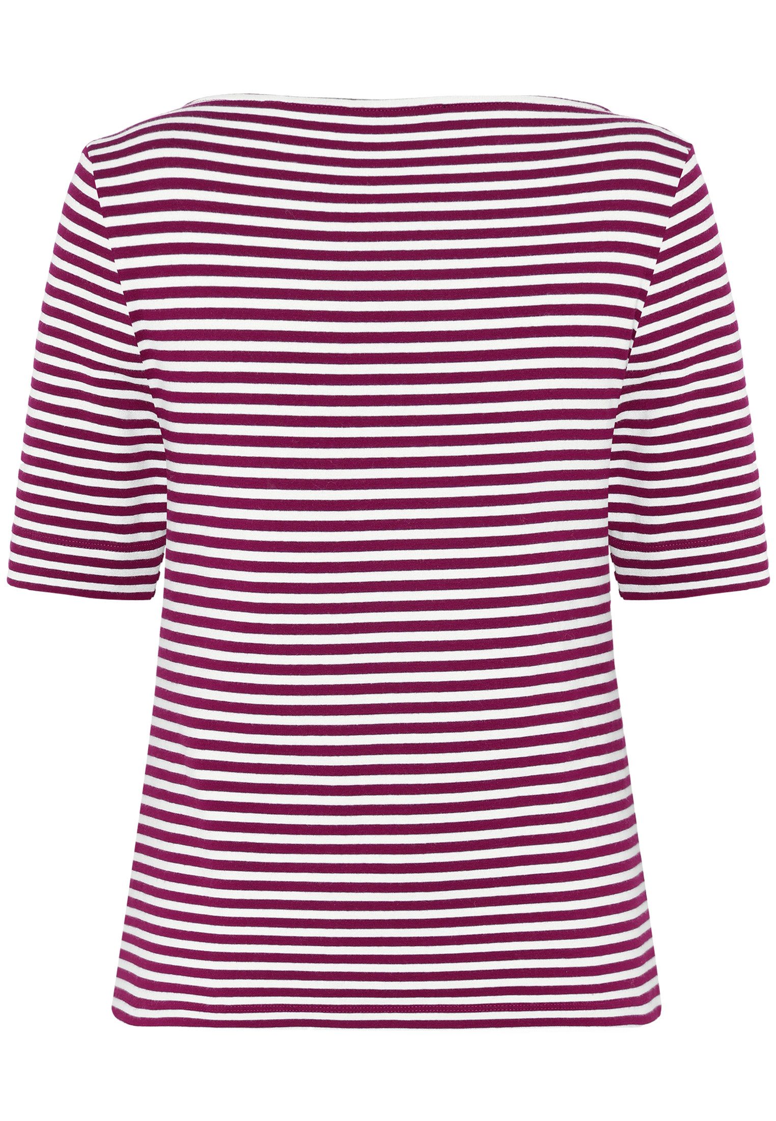 Zero Kurzarmshirt Damen Shirt mit U-Boot-Ausschnitt (1-tlg) Material