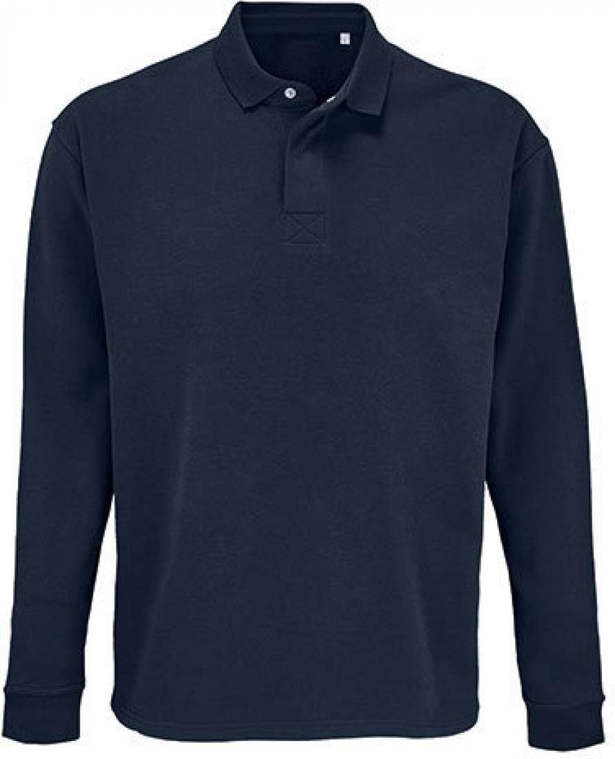 Langarm-Poloshirt Unisex Polo Collar Sweatshirt Heritage XS bis 5XL
