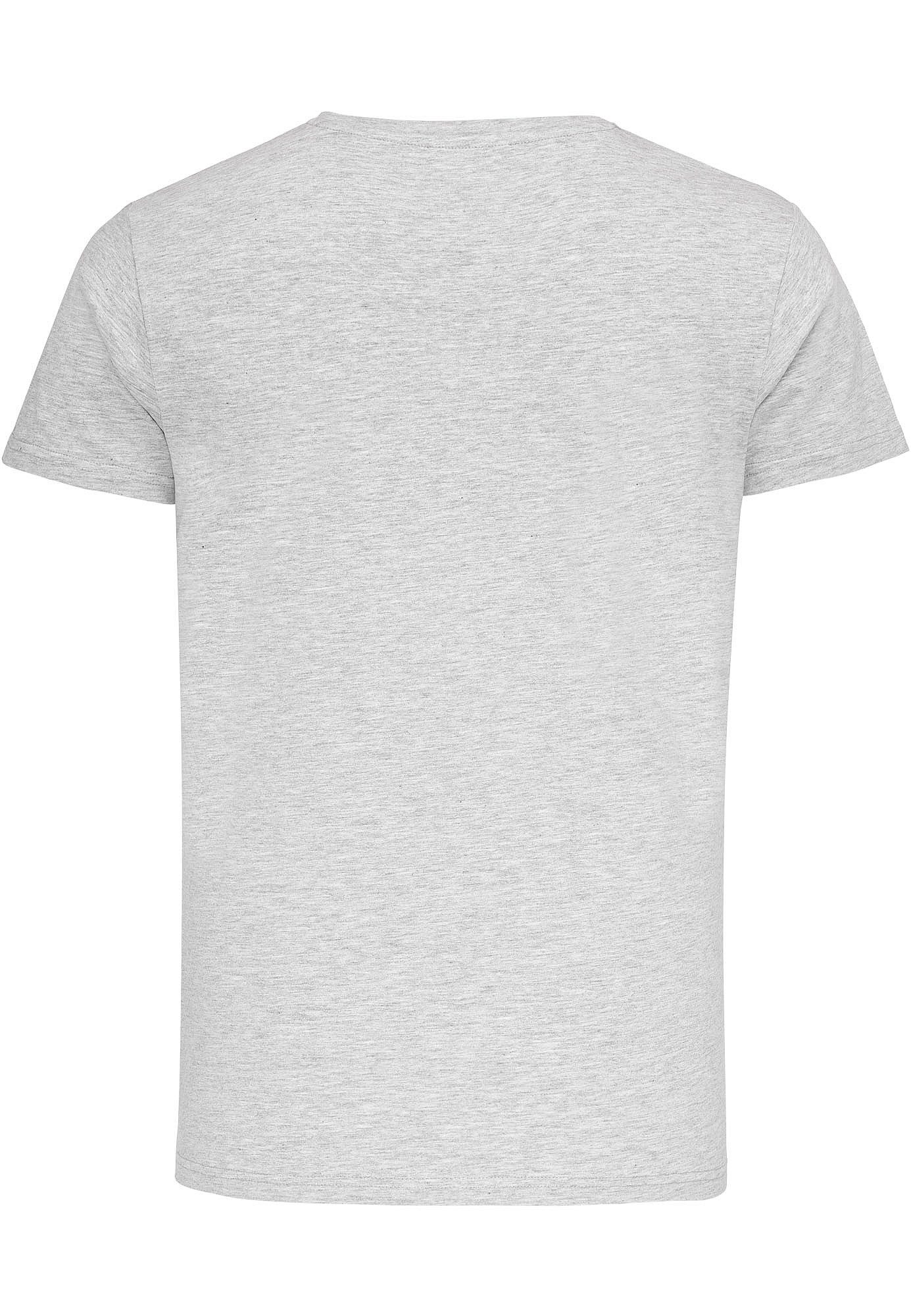 Amaci&Sons T-Shirt EUGENE Basic T-Shirt mit V-Ausschnitt Herren Einfarbig Vintage V-Neck Basic V-Ausschnitt Shirt