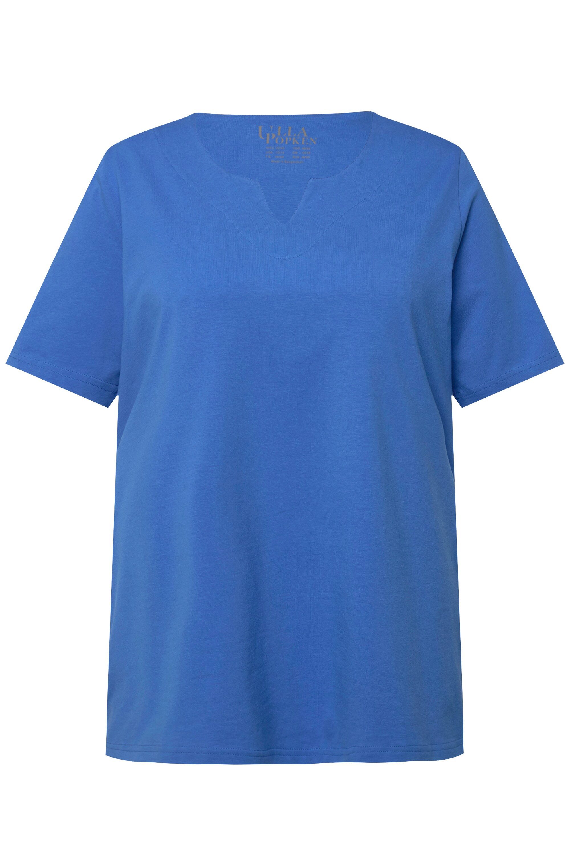 Ulla Popken T-Shirt T-Shirt A-Linie Tunika-Ausschnitt günstig online kaufen