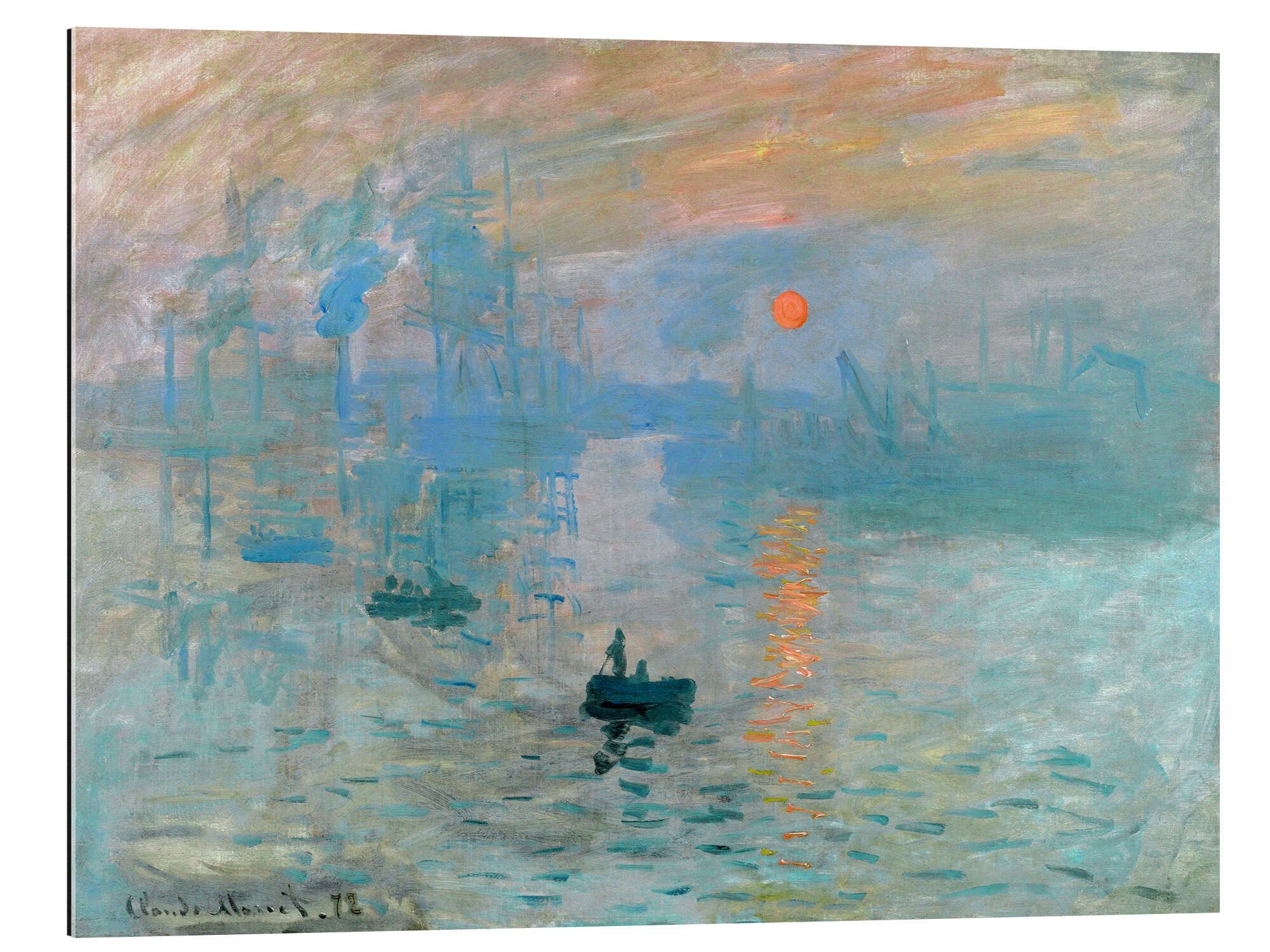Posterlounge XXL-Wandbild Claude Monet, Impression, Sonnenaufgang, Badezimmer Malerei