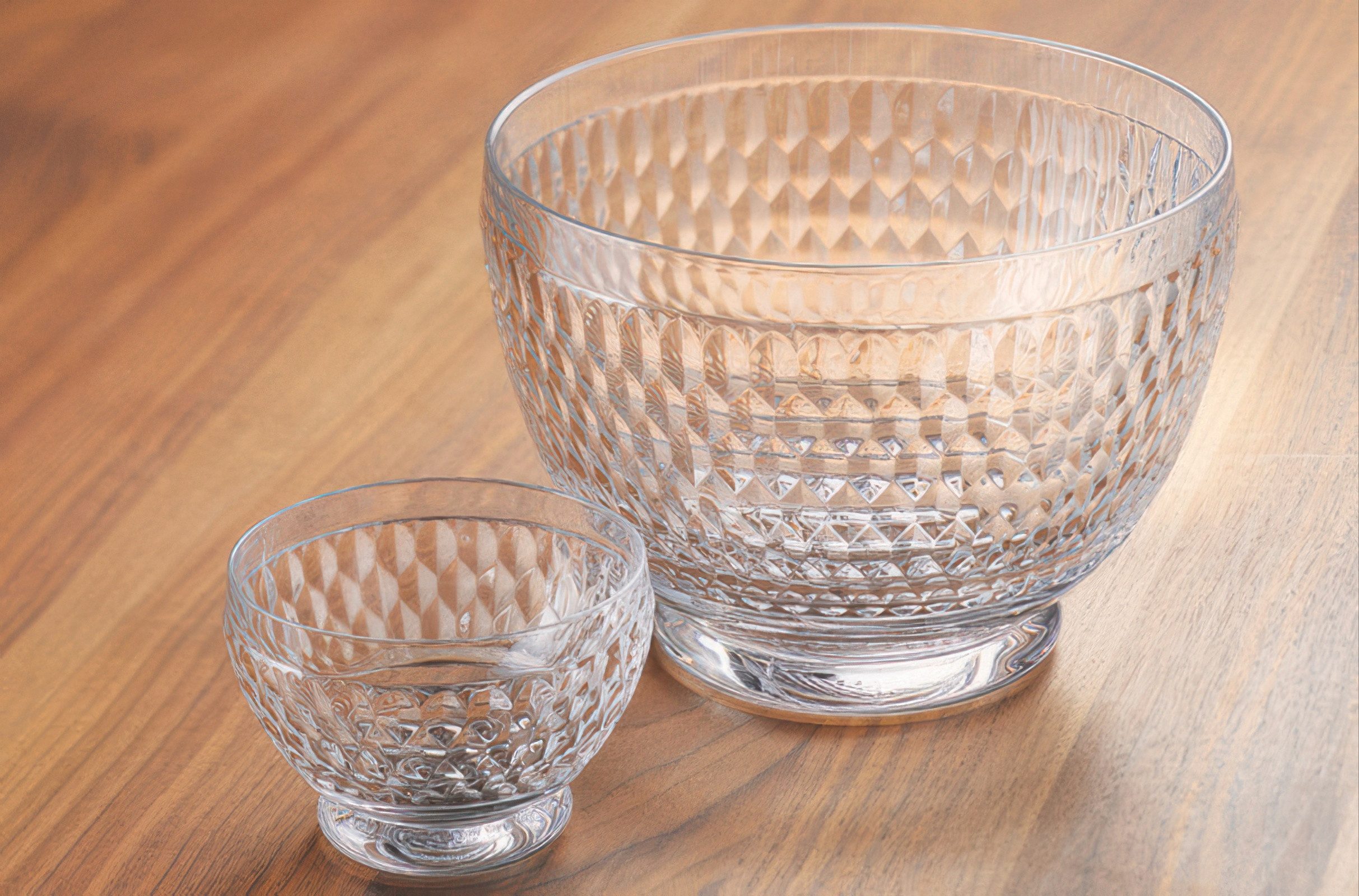 Villeroy & Boch Dessertschale Boston, Kristallglas, Spülmaschinengeeignet, Transparent, Boston, H: 8.1cm