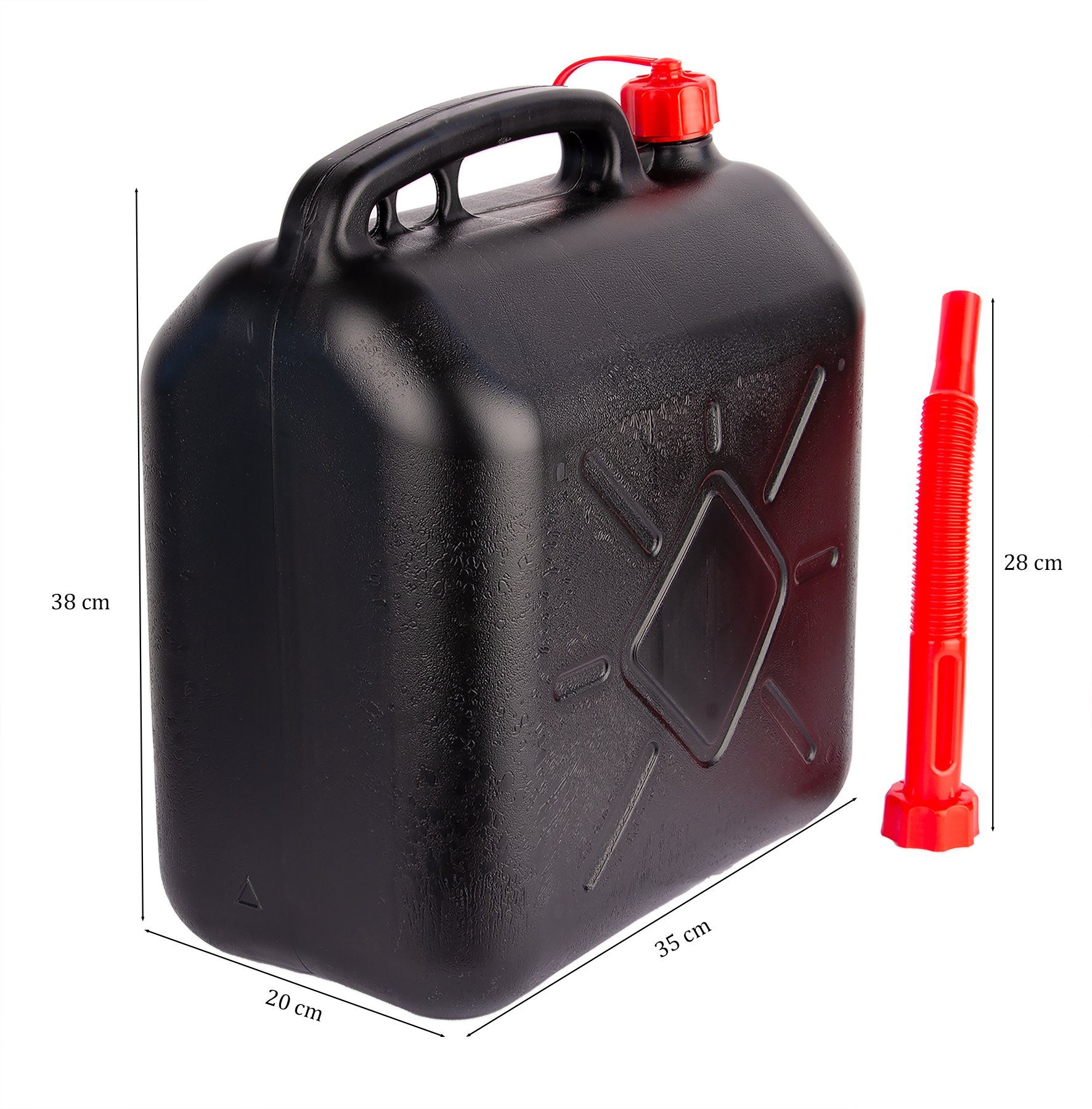 BigDean Fuel Canisters 4x 20L Petrol & Diesel UN Approval (Set of 4, Fuel Canisters), Fuel Canisters, UN Approval, Petrol, Diesel, AdBlue, Oil