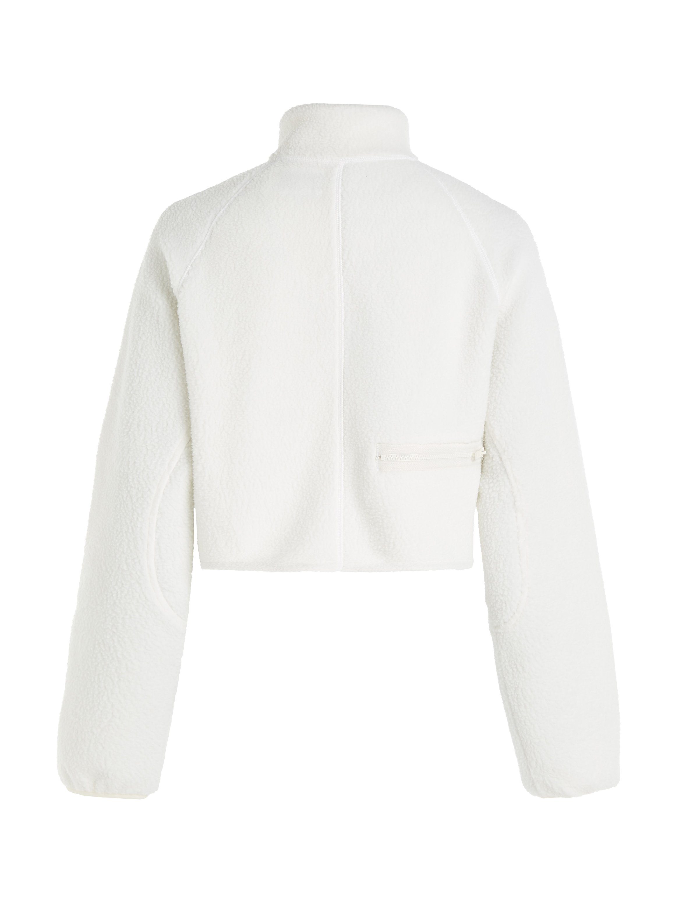Calvin Klein Sherpa Sport ecru HYBRID Pullover Stehkragenpullover 