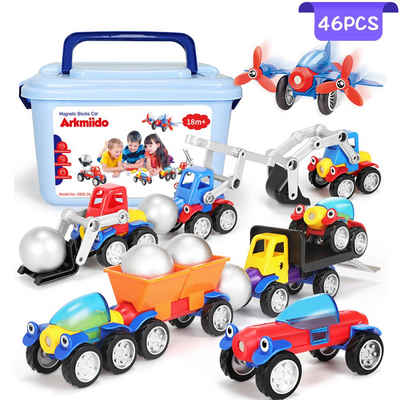 Wader Construck Müllwagen Kinder Spielzeug LKW Fahrzeug Spielezeugauto Auto 